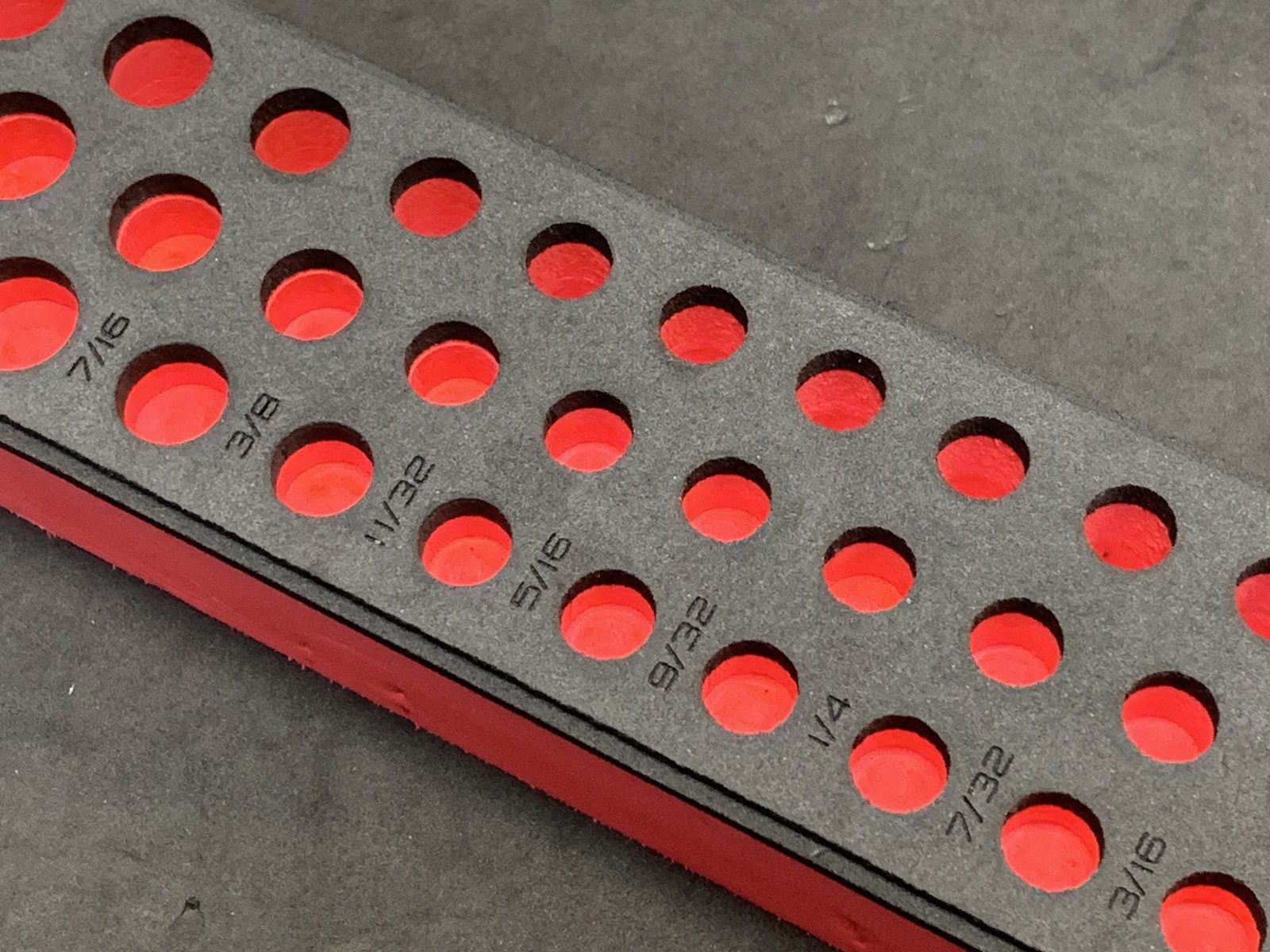 Snap-on Tools RED Foam Tray 39pc 1/4″ Drive SAE Socket Set FMS002BR FOAM ONLY