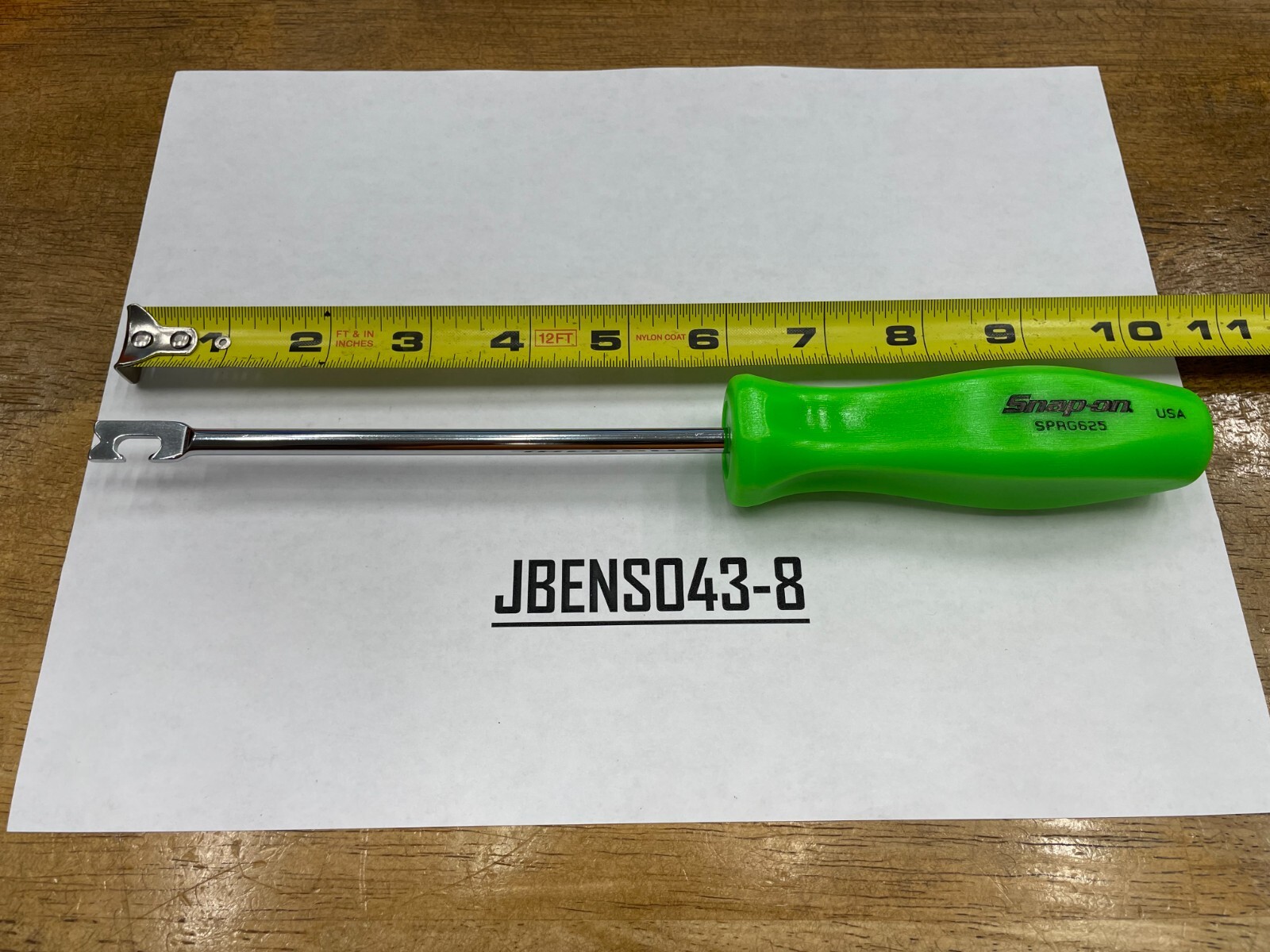Snap-on Tools USA NEW GREEN 13/32″ Blade Width Push-Pull Spring Tool SPRG625G