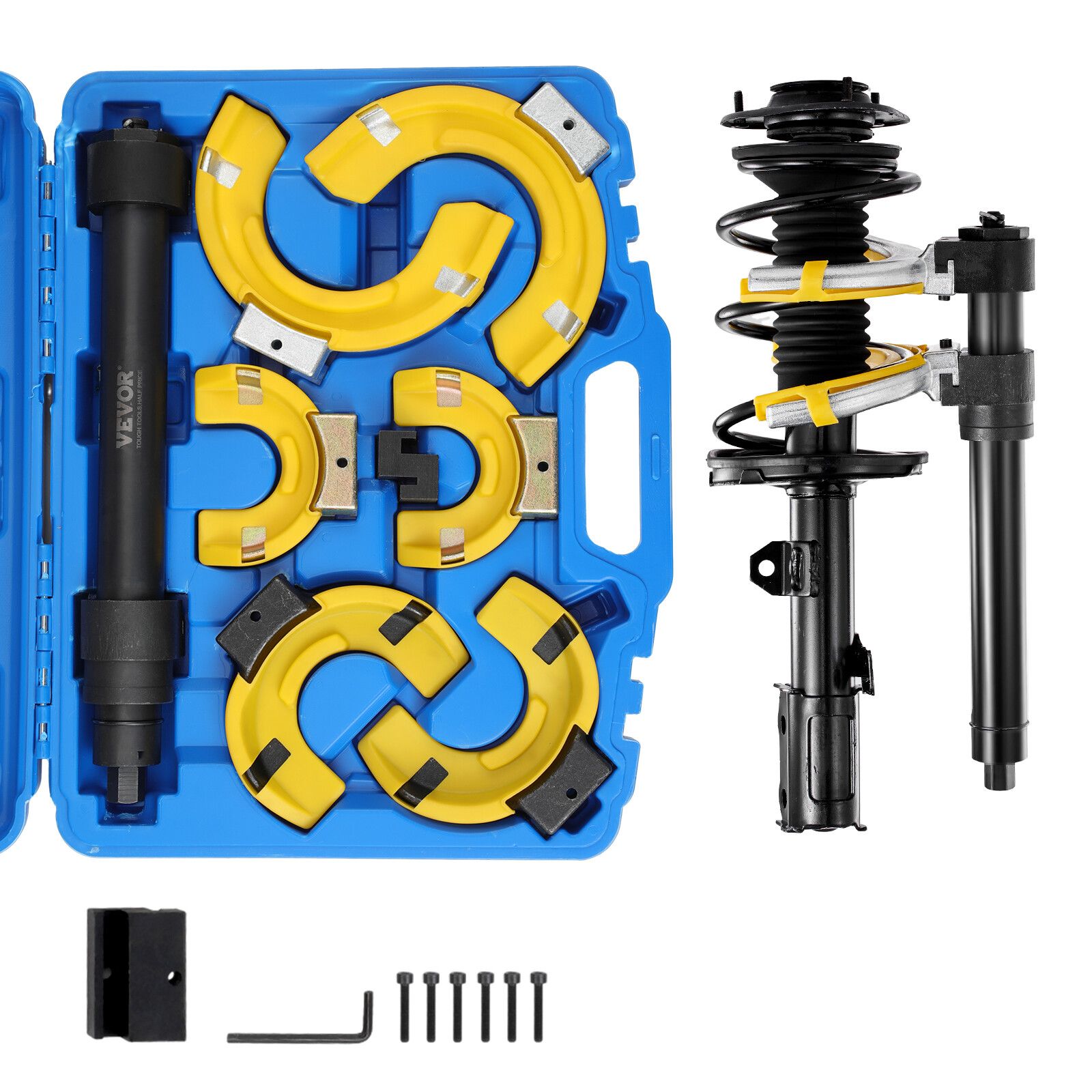 Coil Spring Strut Compressor Clamp Struts Shock Absorber Suspension 3 Pcs