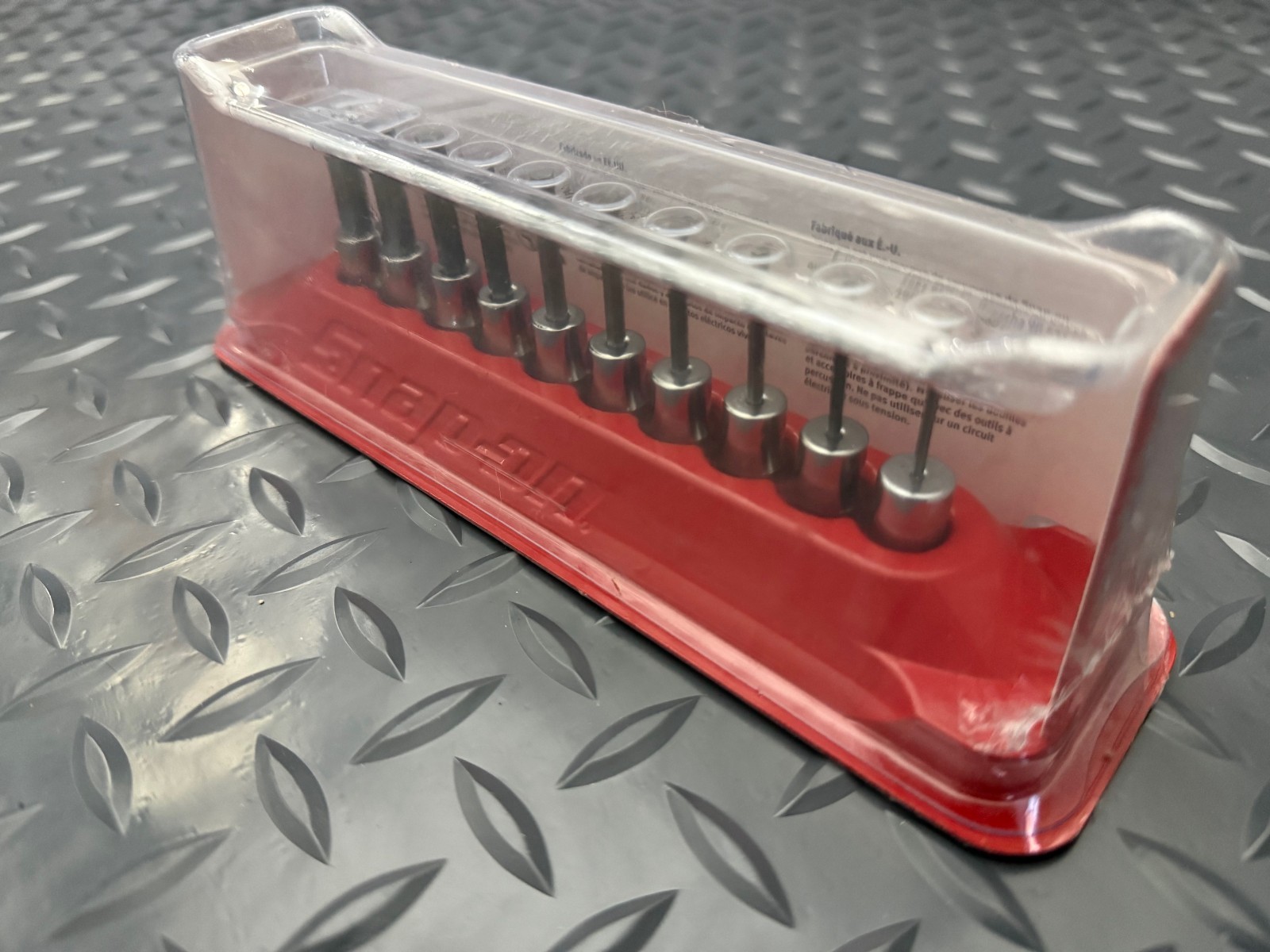 Snap-on 3/8″ drive 1/16″ thru 1/4″ 10-pc Hex Socket Driver Set 110ETMAY USA NEW