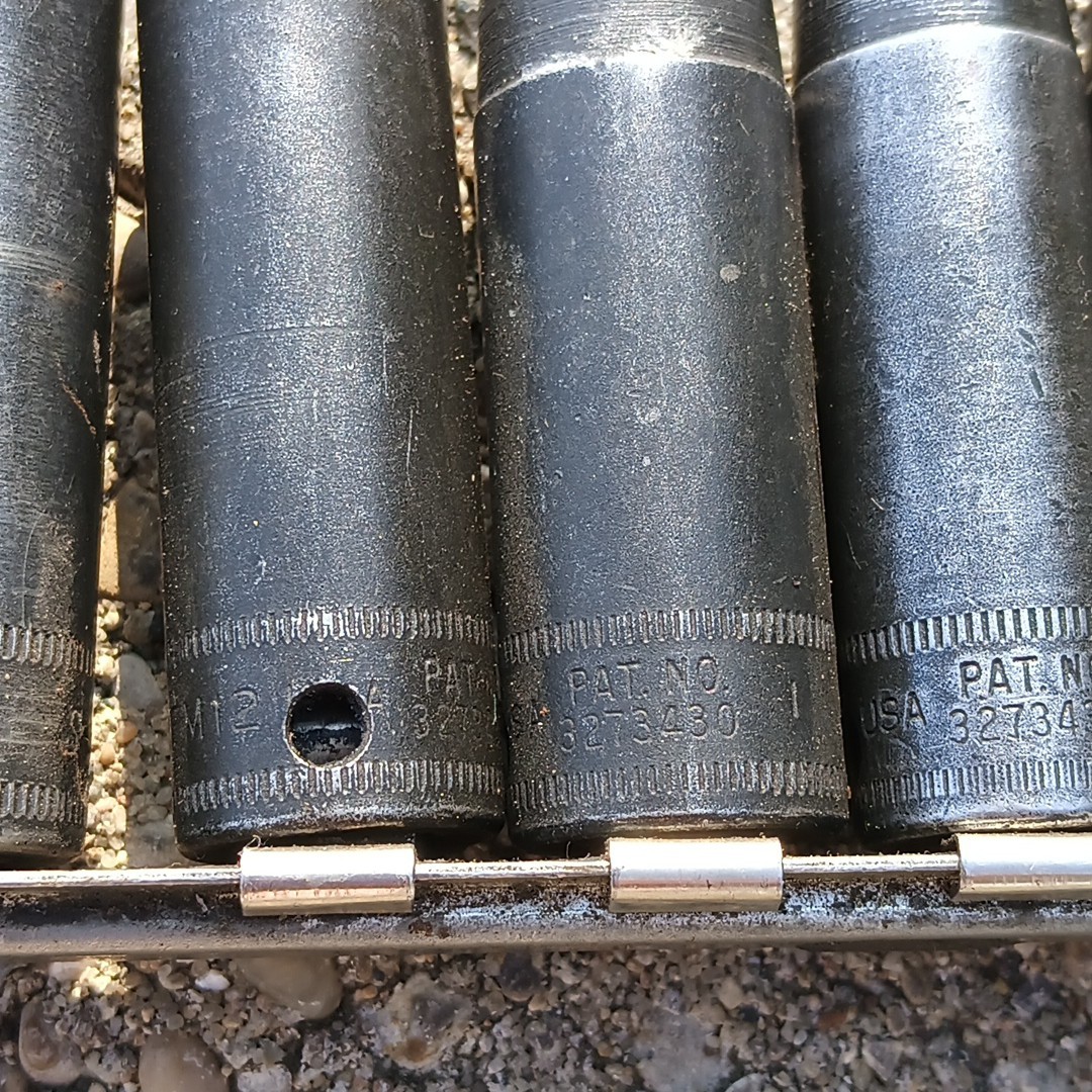 Snap-On SIMFM Set 3/8″ Drive Metric Deep 6 Point Impact Socket 8mm – 19mm Rail