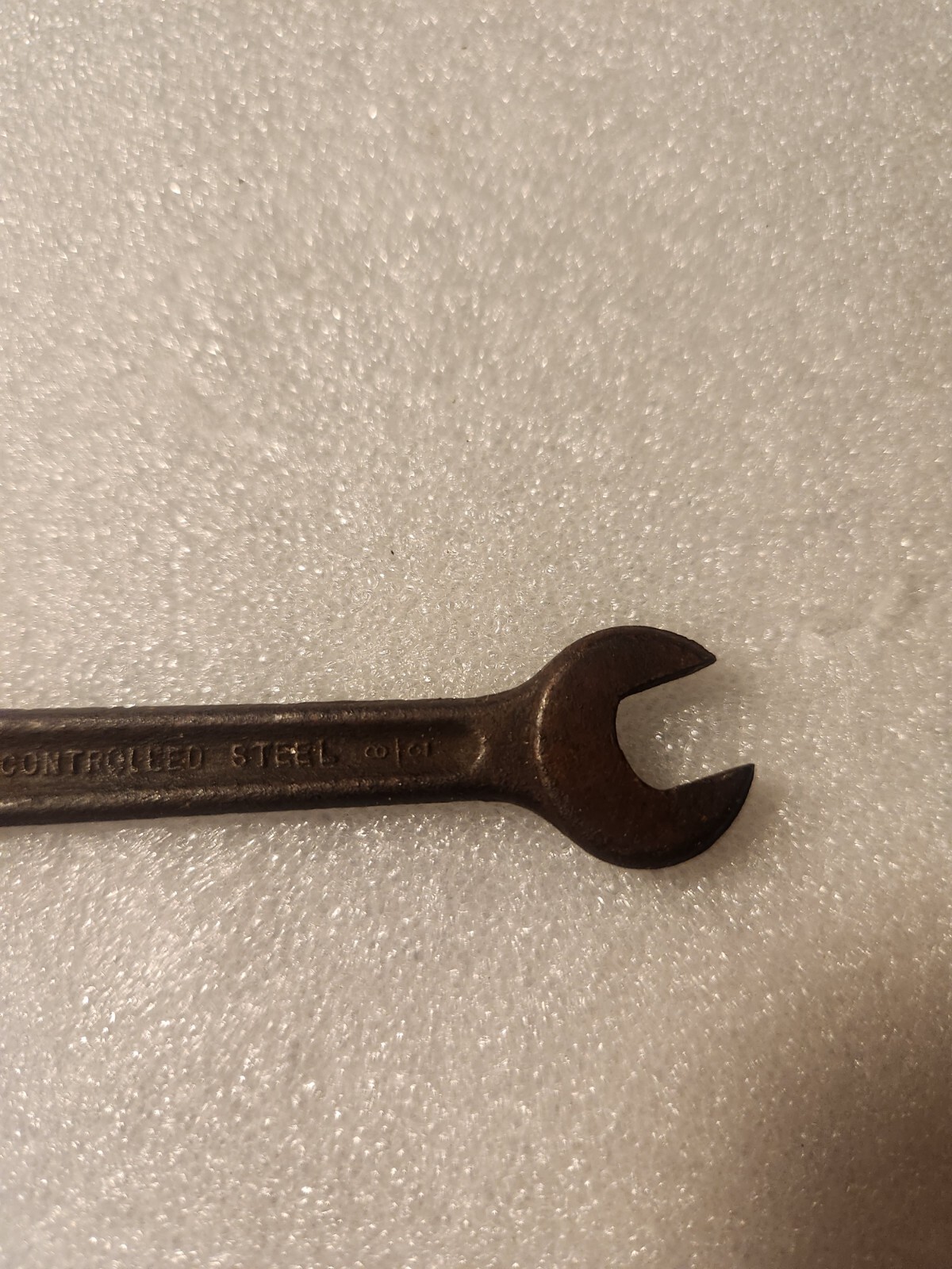 Vintage Drop Forged 7/16″ – 3/8″ Combination Open-Ended Wrench Controlled Steel