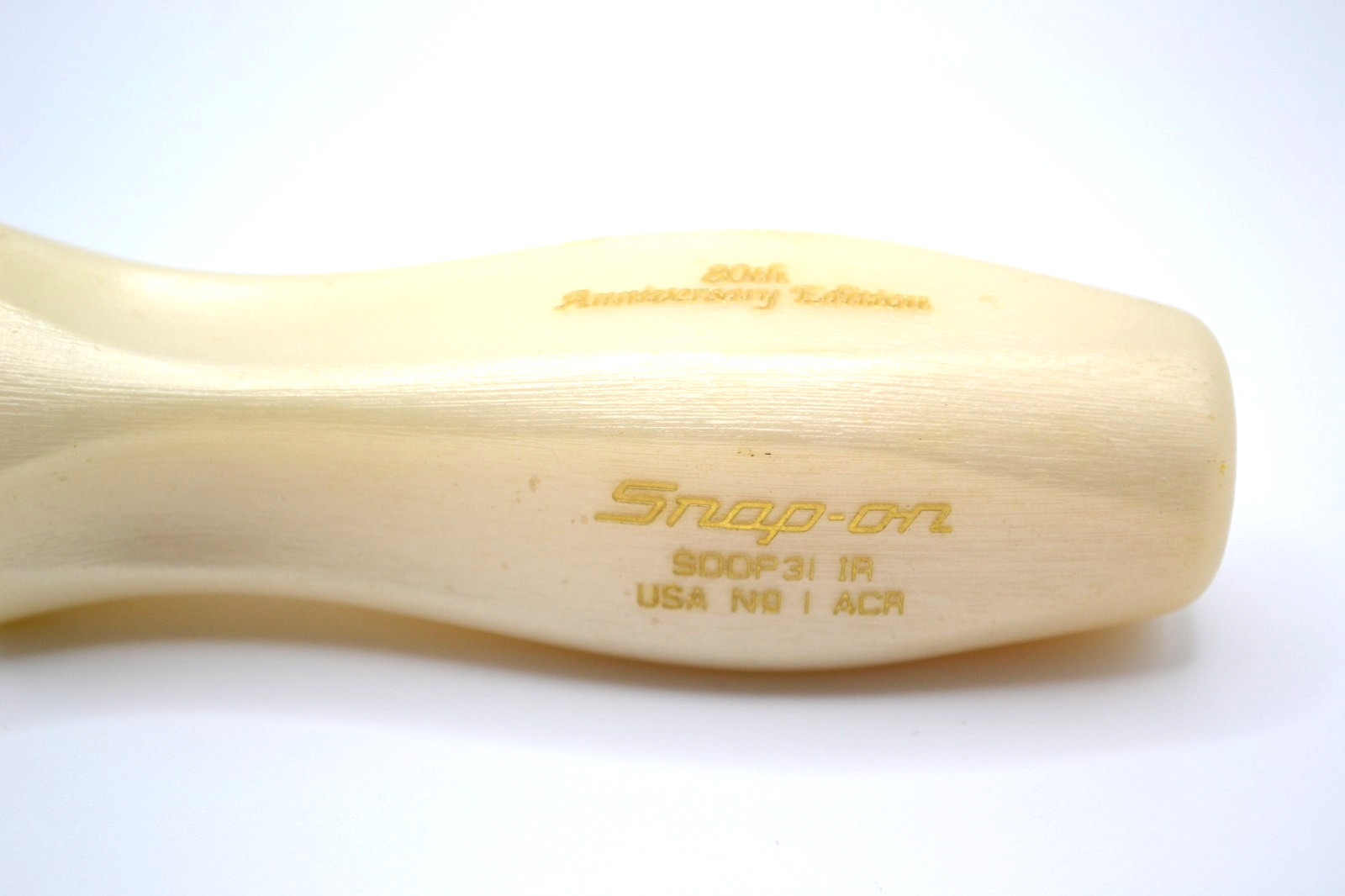 Snap On 80th Anniversary SDDP31 Screwdriver Limited Edition Ivory USA A-18