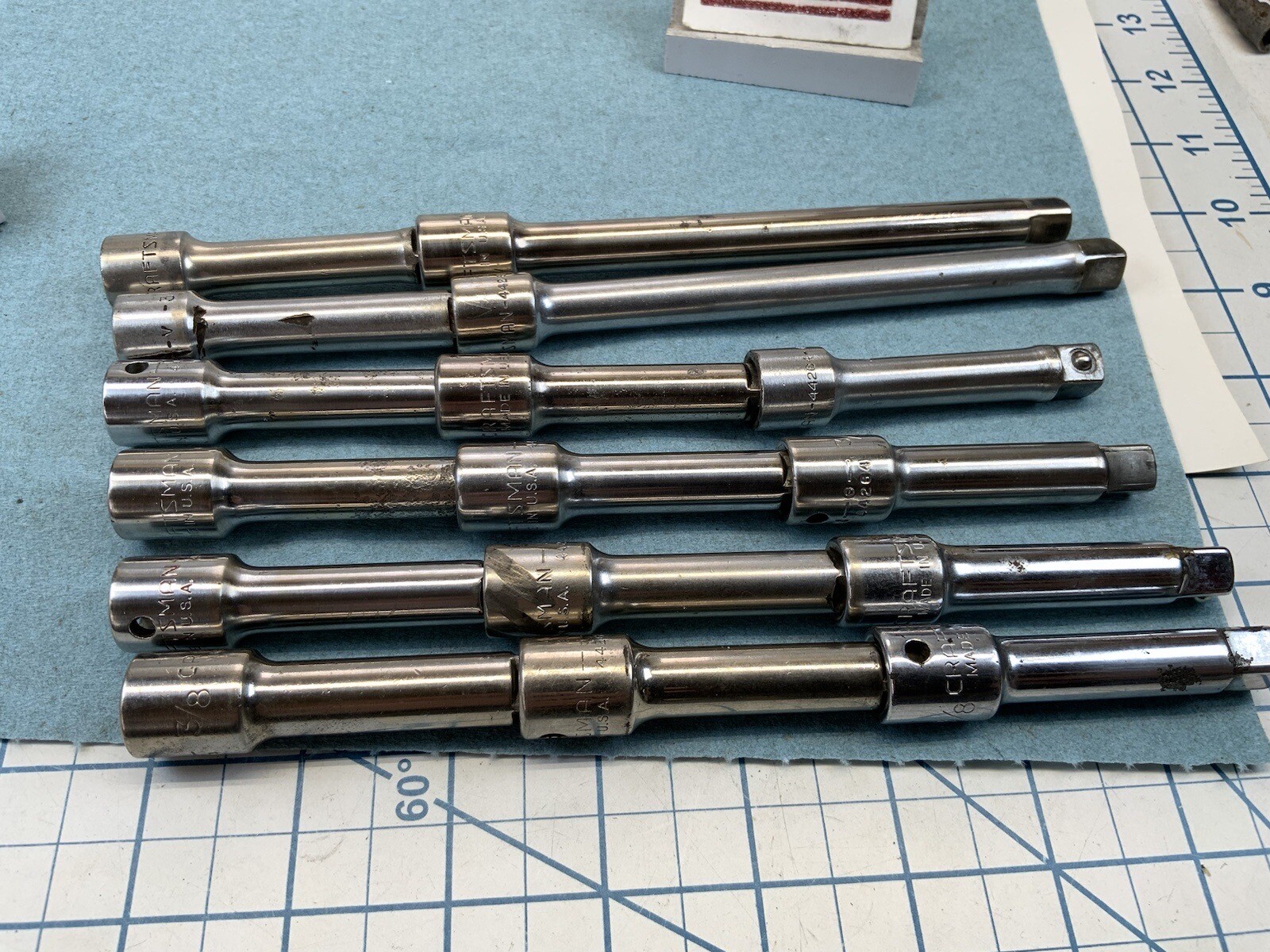 Craftsman 14pc 3/8 Drive Extensions, 3in. 44264 And 6in. 44261, USA Made