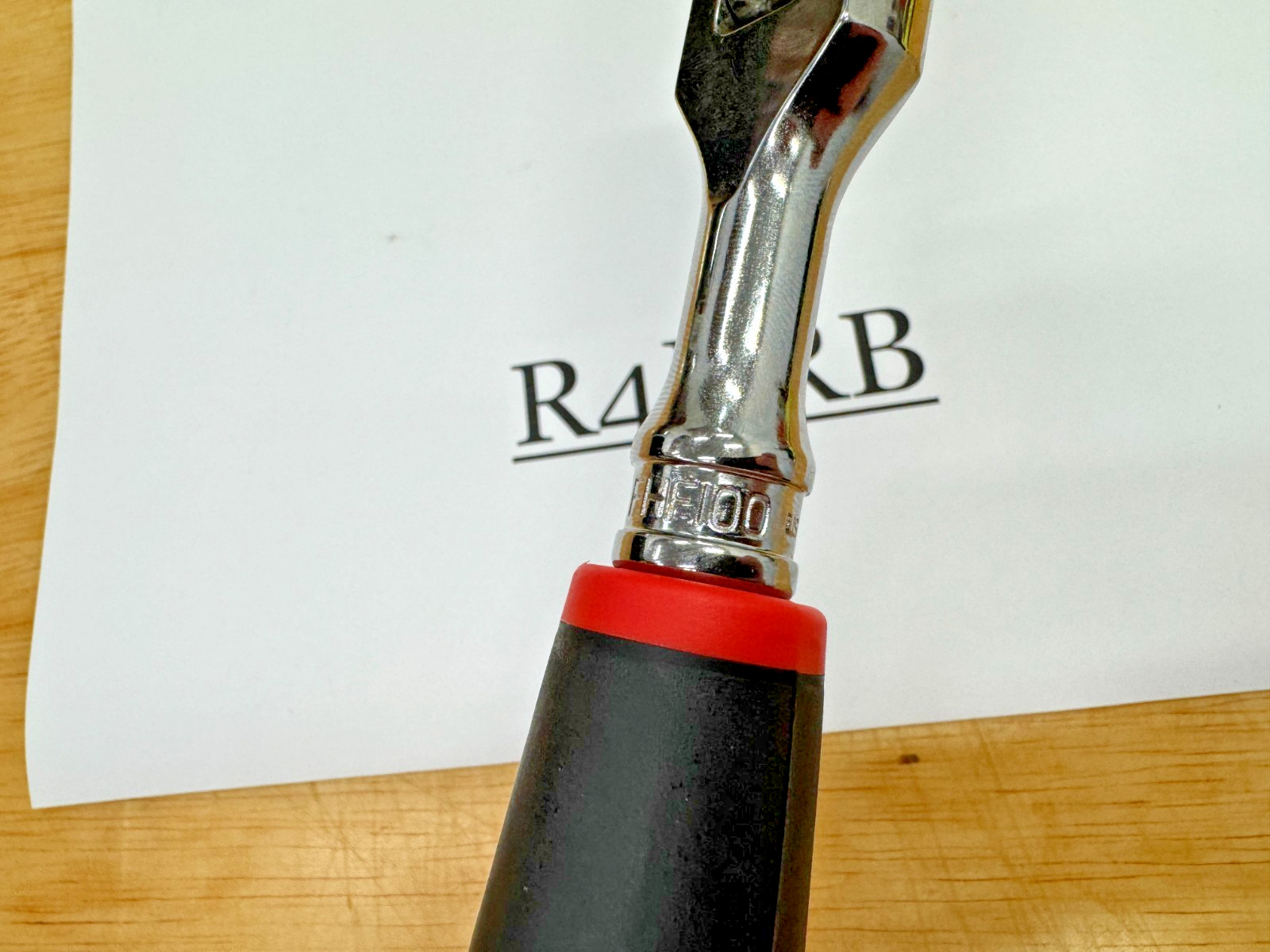 Snap-on Tools USA NEW STYLE 3/8″ Drive 100 Tooth Soft Grip Flex Ratchet FHF100