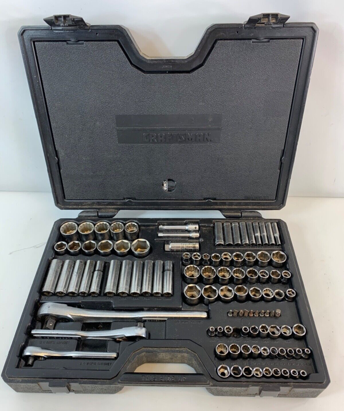 Craftsman 33618 107pc Metric & SAE Socket Set 1/4″ 3/8″ 1/2″ Drive USA