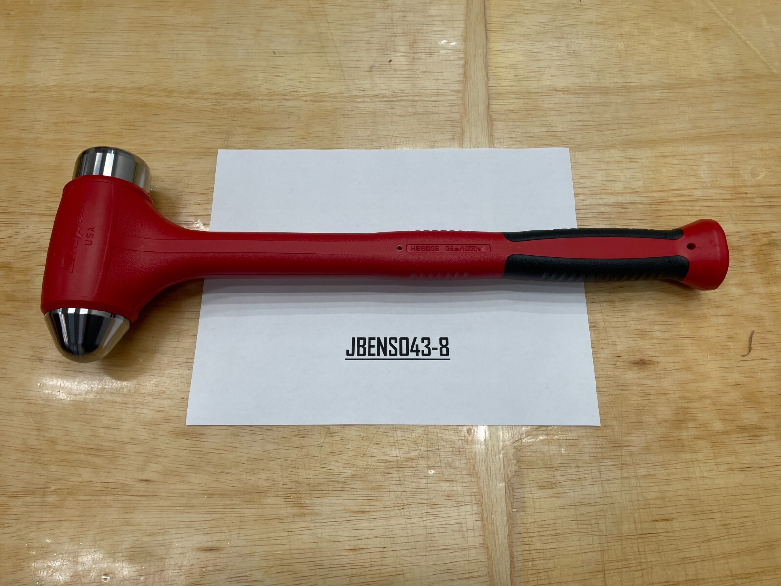 Snap-on Tools USA NEW RED 56oz/1550g Soft Grip Dead Blow Hammer HBBD56