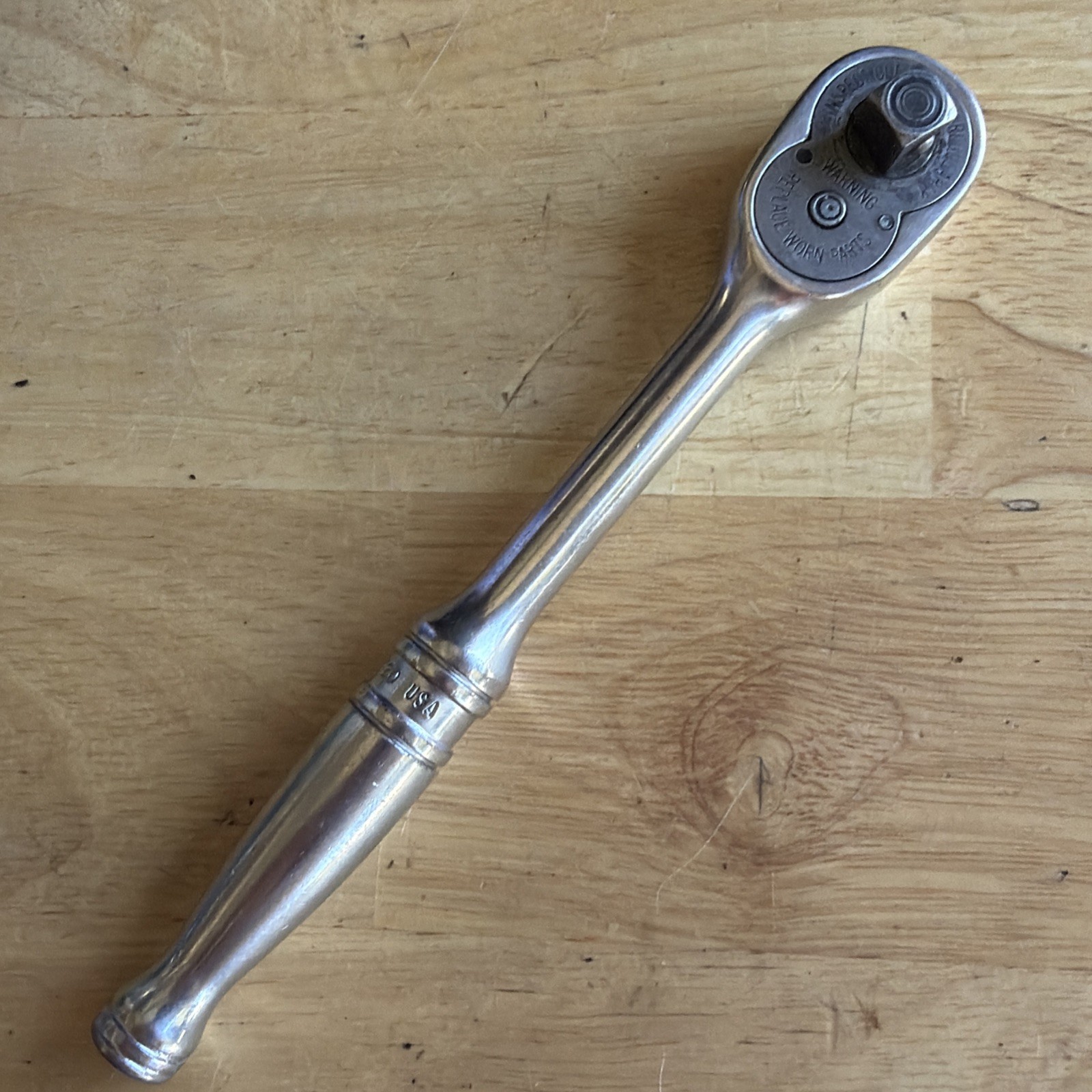 Snap On Tools 7-3/8″ Long Ratchet 3/8″ Drive F720 Vtg Made in USA READ!