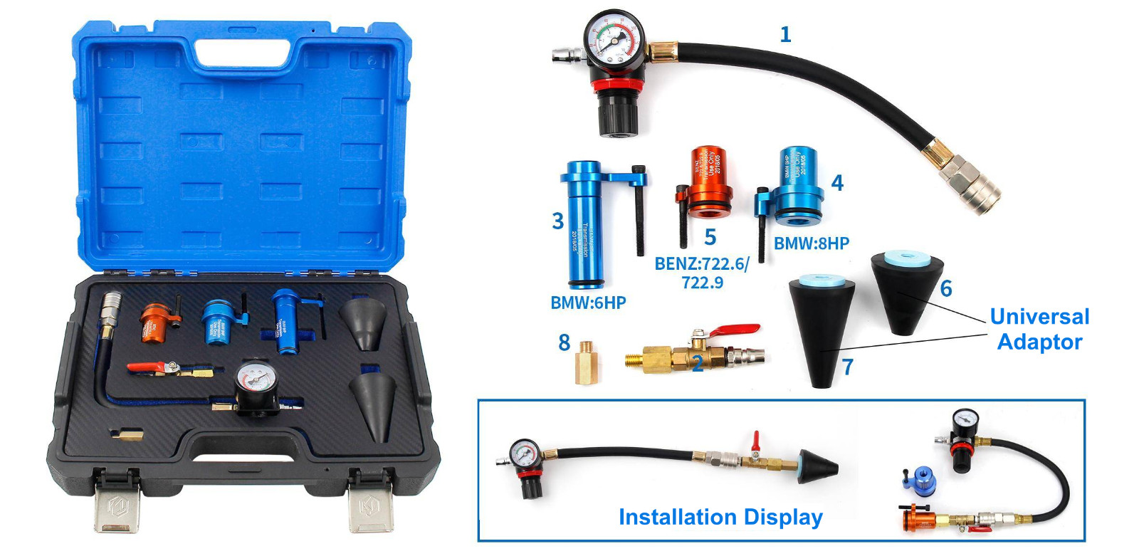 Transmission Oil Drain Tool Kit For Mercedes Benz 722.6/722.9 BMW 6HP /8HP