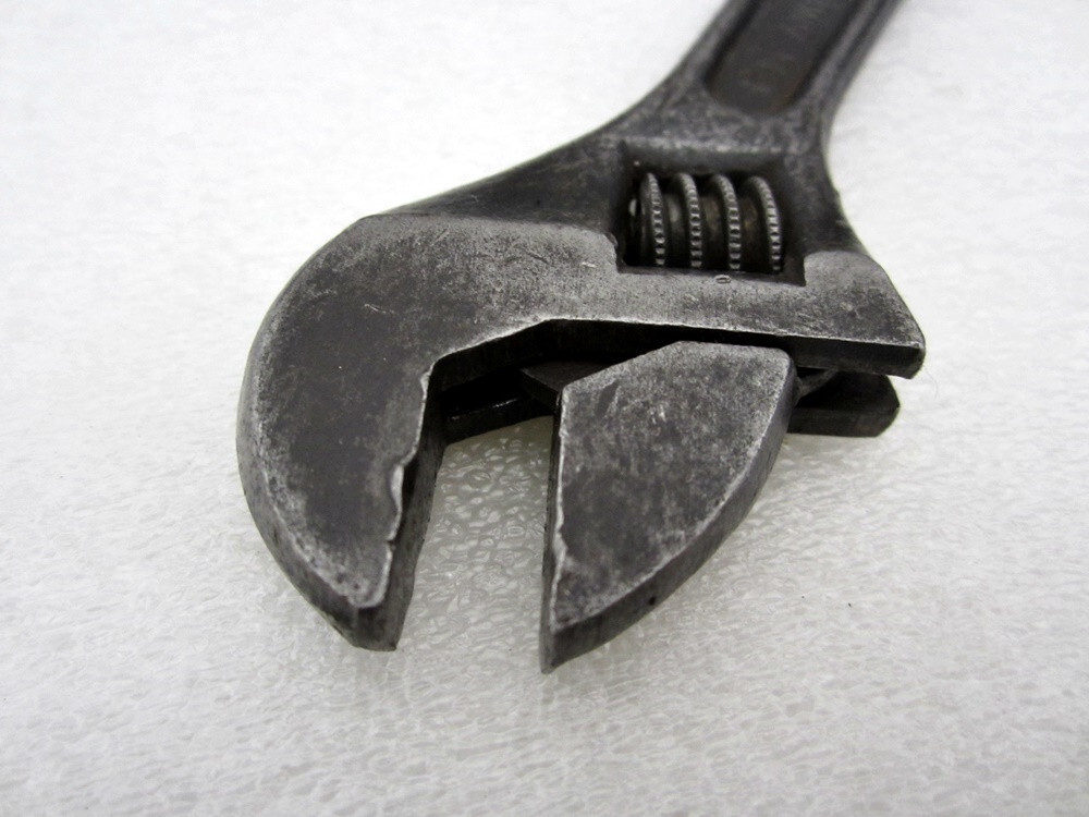 Vintage Peck Stow Wilcox 6″ Angle Adjustable Wrench PEXTO Made in USA