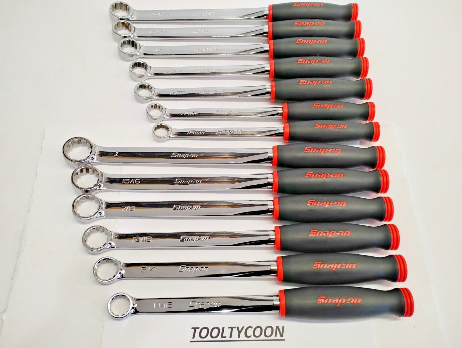 Snap-On Tools USA Custom 2pc Box End Soft GRIP Wrench Set XDSM607K1 XDSG606K1