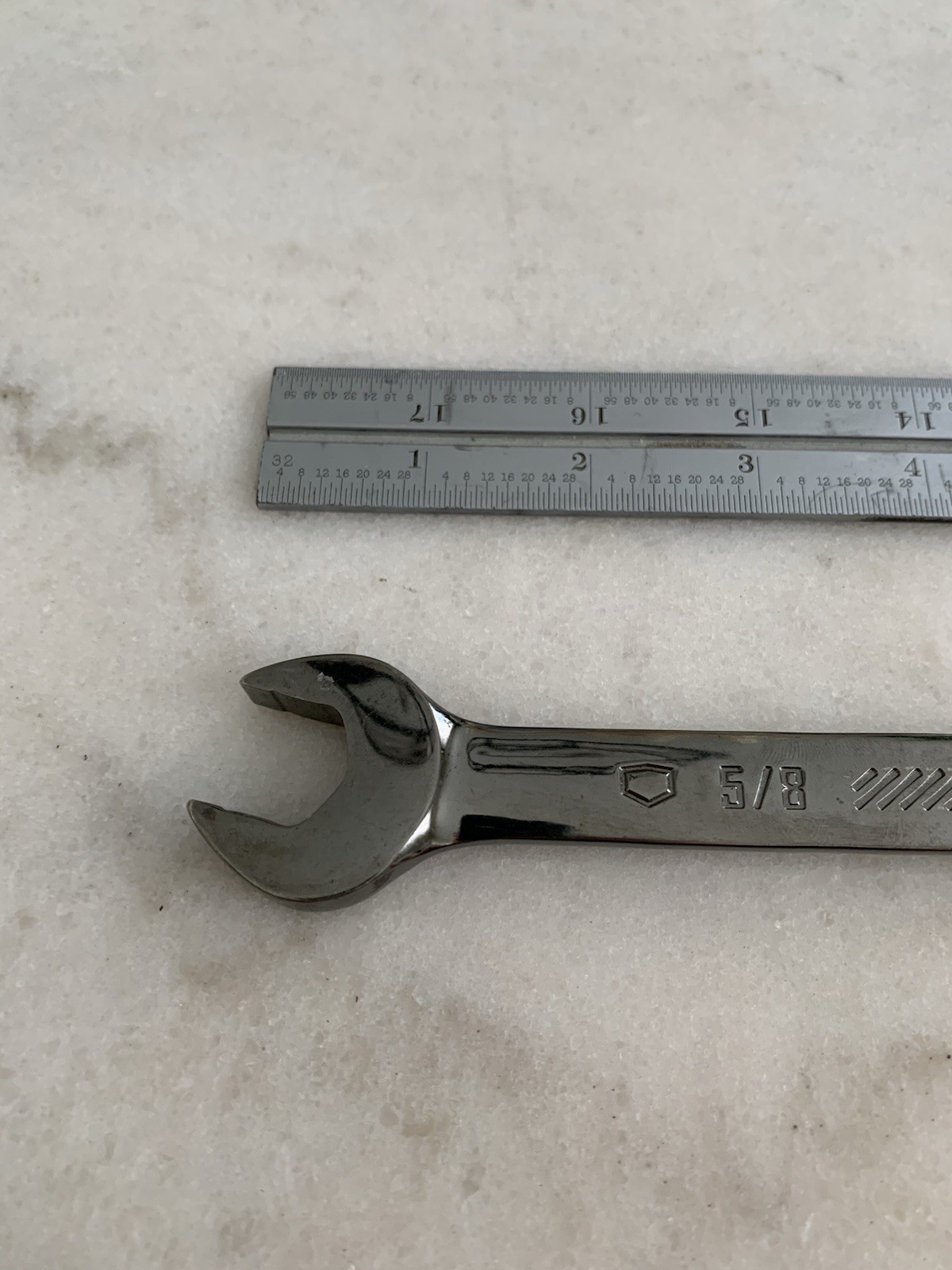 Craftsman 81-997GM 5/8” Gun Metal Chrome Combination Wrench 12 Point USA Made