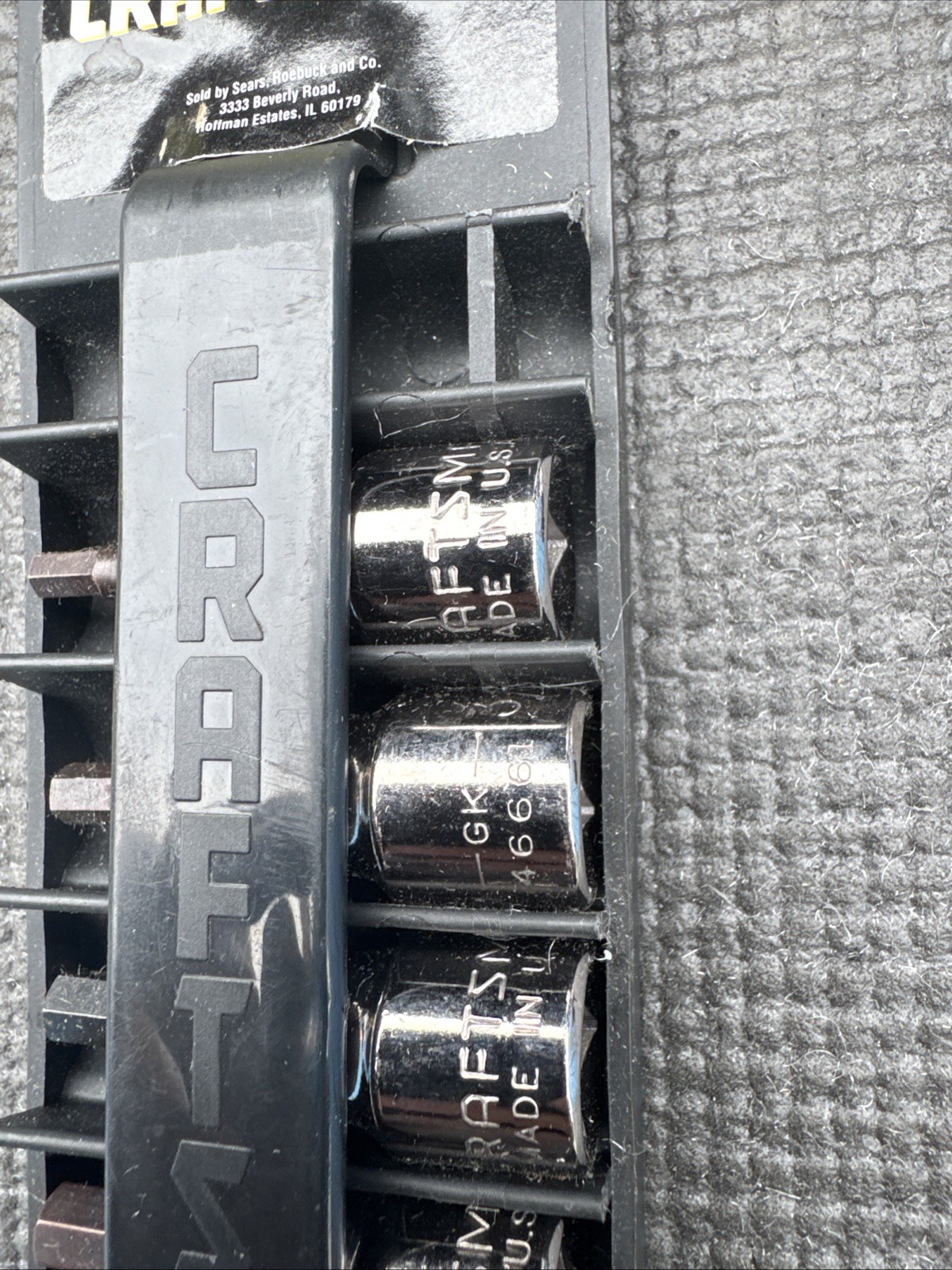 Sears Craftsman USA 6pc Socket Set 3/8 Drive SAE 34447 Hex Bit Tools NOS GK