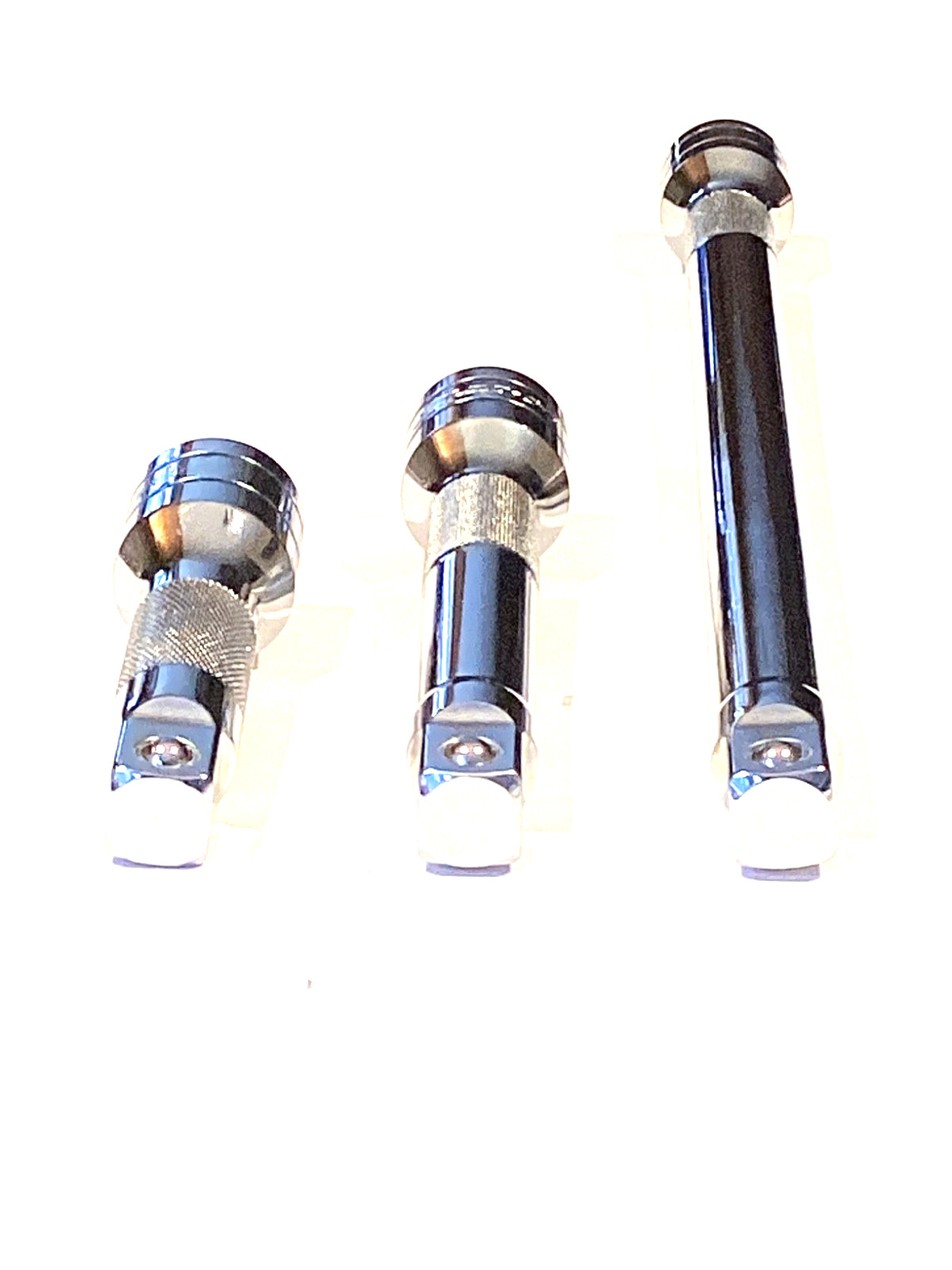 Snap On USA SXK3 SXK5 SXK11 3 Piece 1/2” Drive Knurled Socket Extension Set NICE
