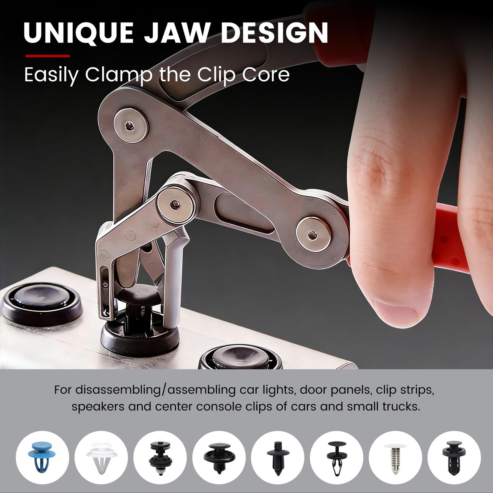 Car Clip Pliers, Professional Auto Trim Removal Tool Ergonomic Panel Clip Pli…