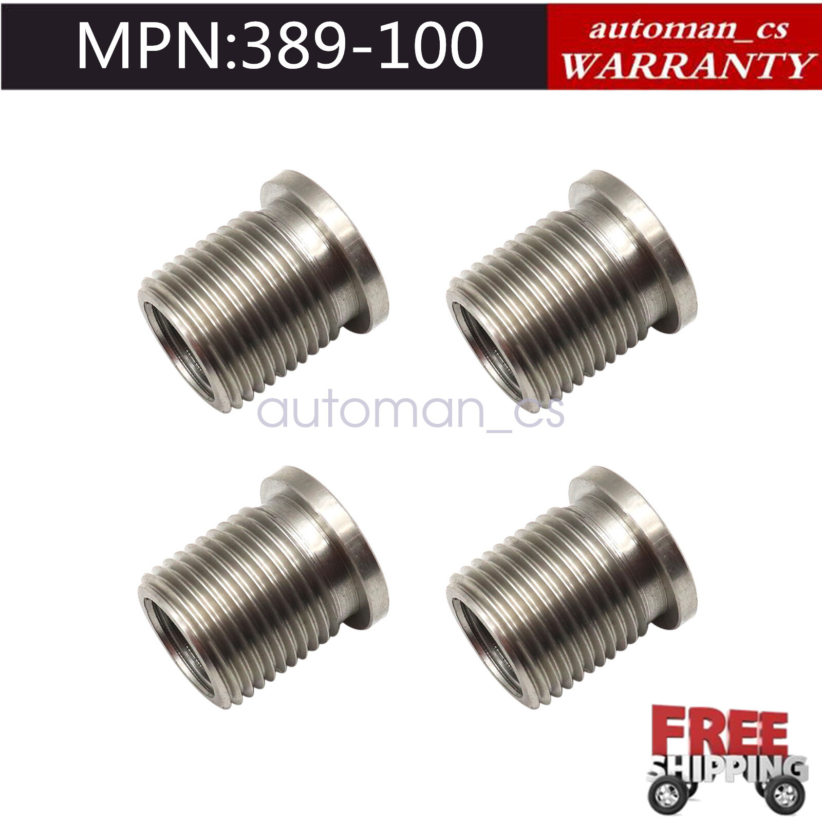 389-100 Spark Plug Port Insert Tool For Ford Set 38900 Triton Motor 5.4L 4 PCS