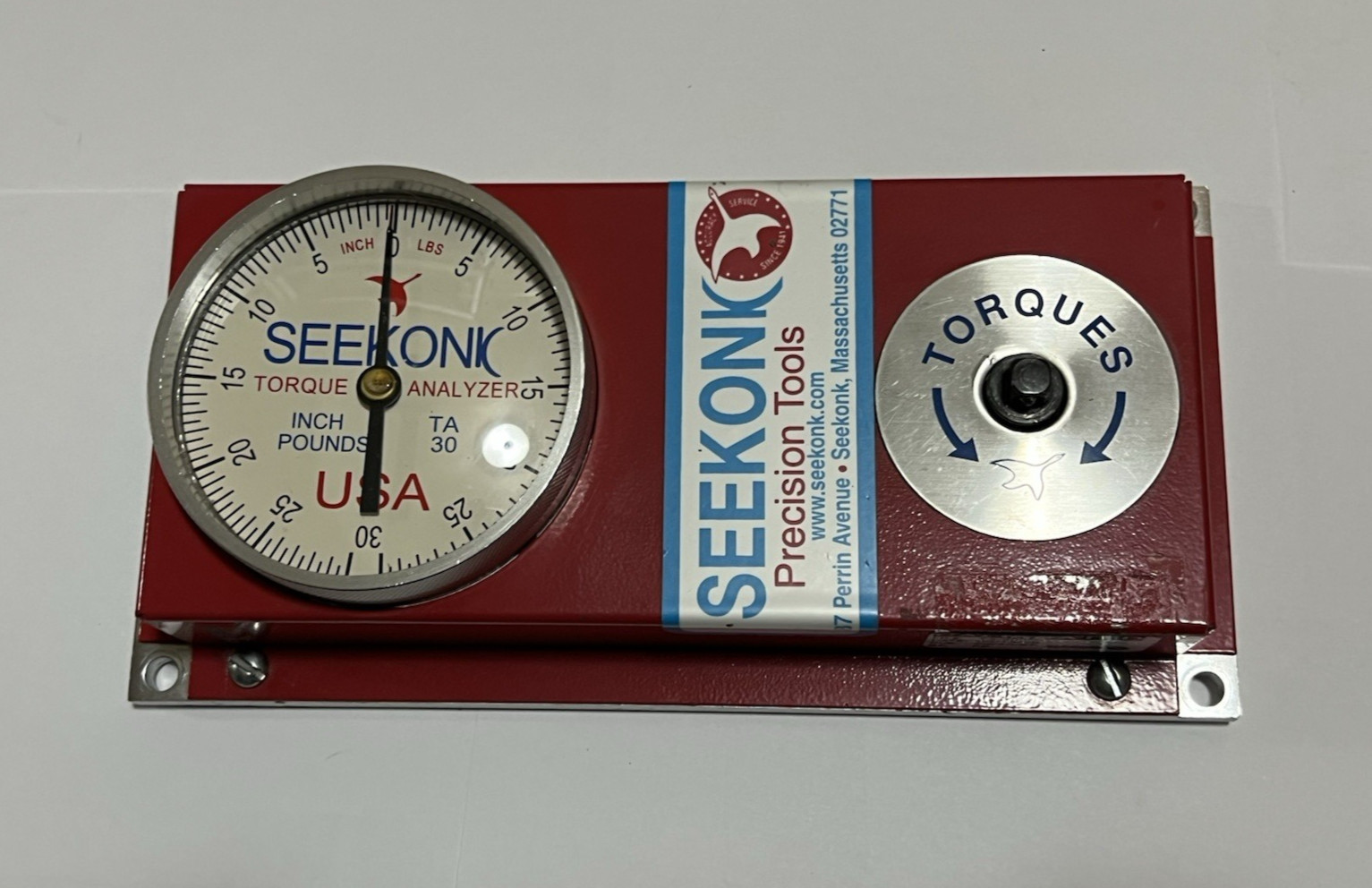 Seekonk TA-30 Torque Analyzer Gauge Precision Tool 1/4 Drive 0-30 Inch/Pounds