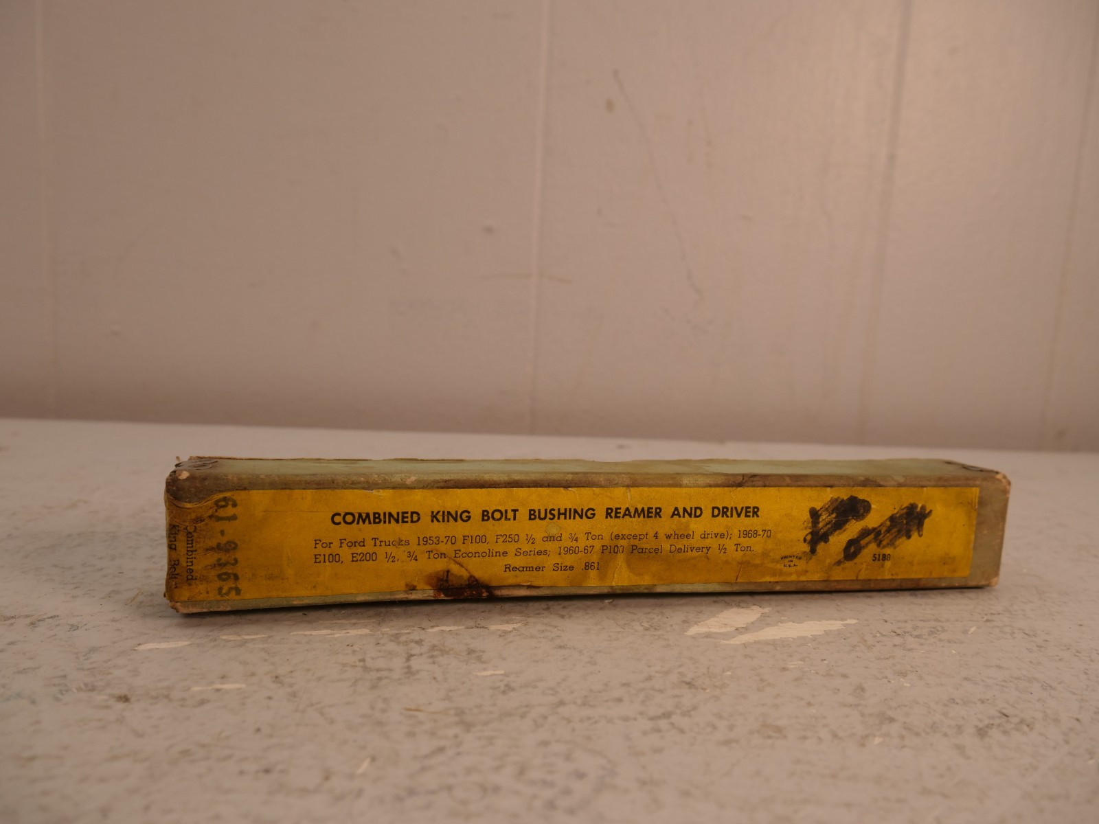 Combined King Bolt Bushing Reamer .861 Ford Trucks 1953-661/2 3/4 Ton E100 E200