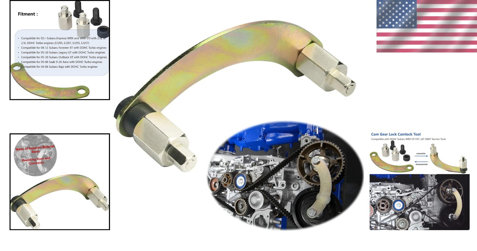 Subaru Compatible Camlock Tool | Lightweight Precision Timing Aid for Mechanics