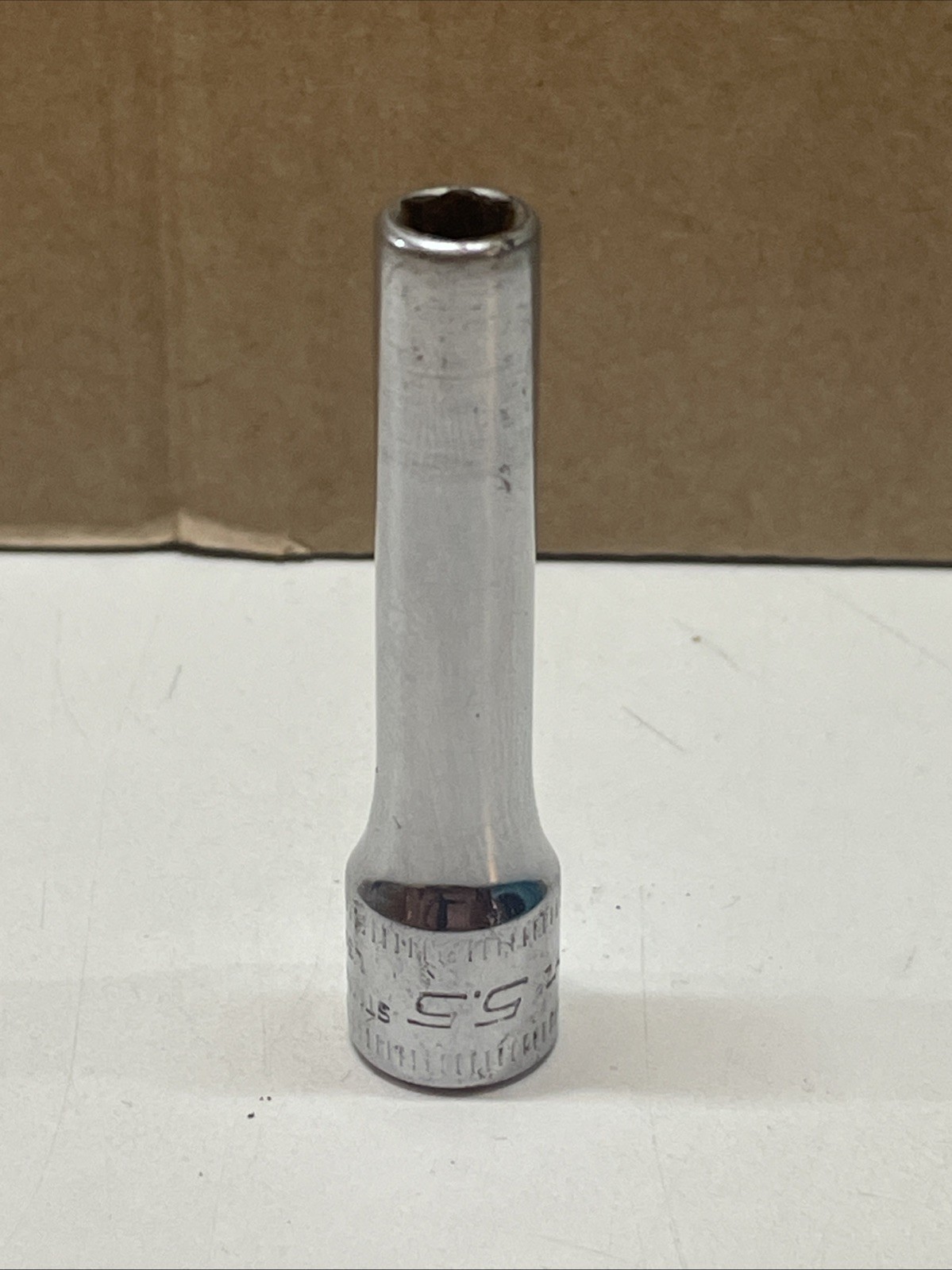 Snap-on 1/4″ Drive 6-Point Metric 5.5mm Flank Drive® Deep Socket STMM5.5