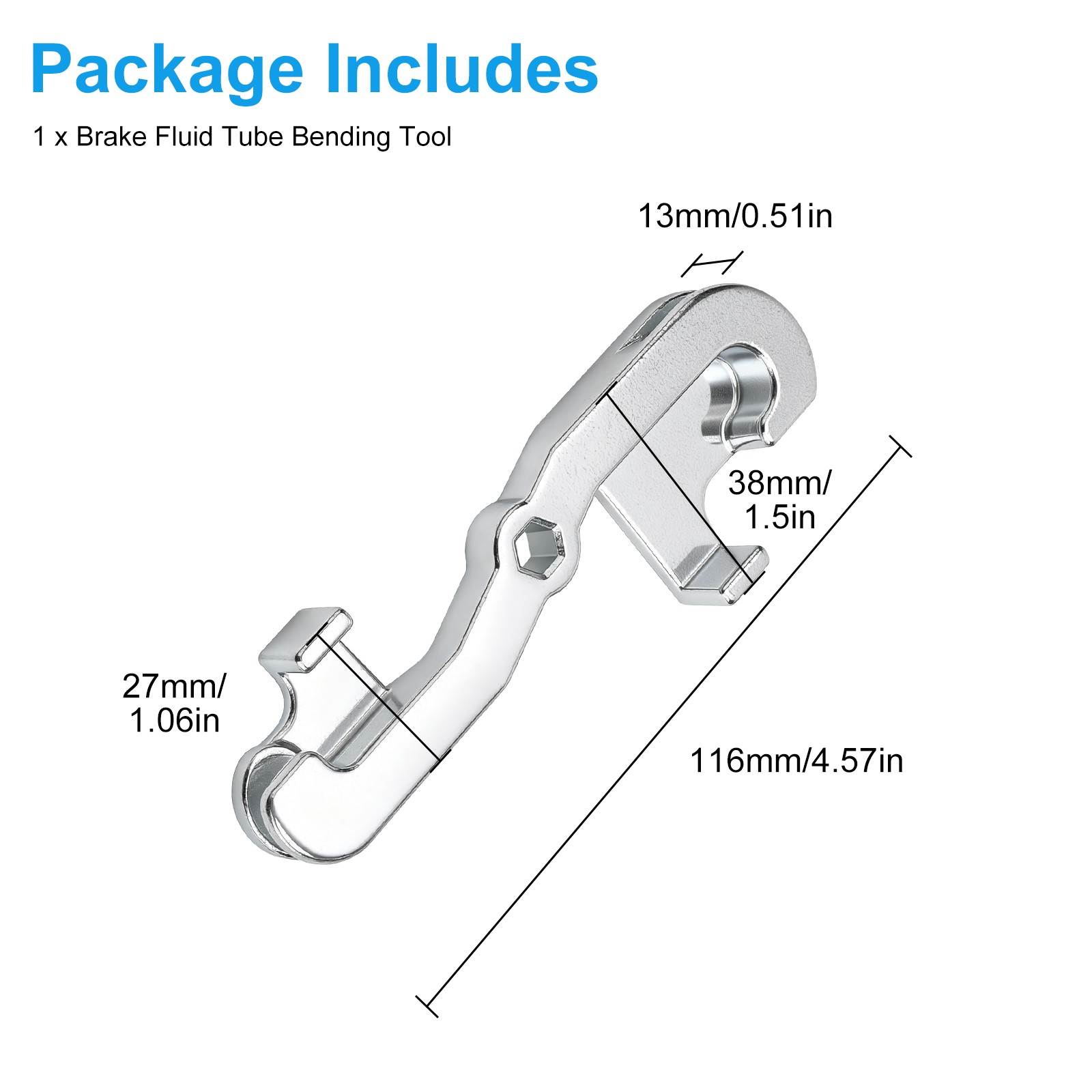 Automotive Brake Line Bending Tool for Car Hydraulic Pipe Adjustment and Repair