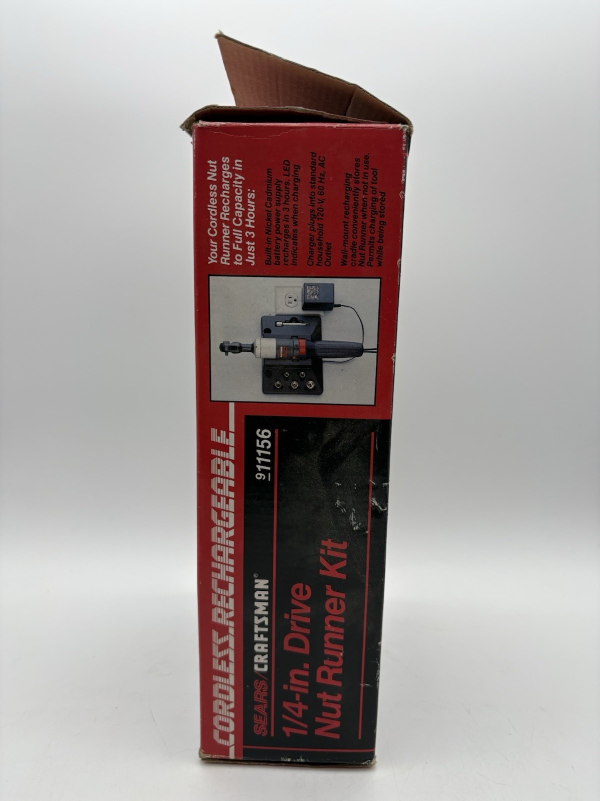 VINTAGE CRAFTSMAN Sears Drive Nut Runner Kit Wall Mount Charging 911156