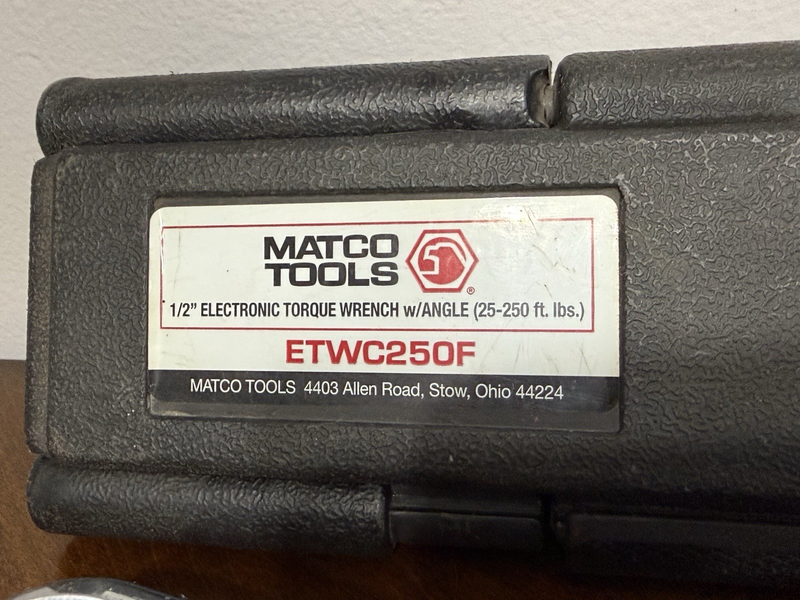 Matco 1/2″ Drive Flex Head Electronic Torque Wrench Orange ETWC250F Tested!