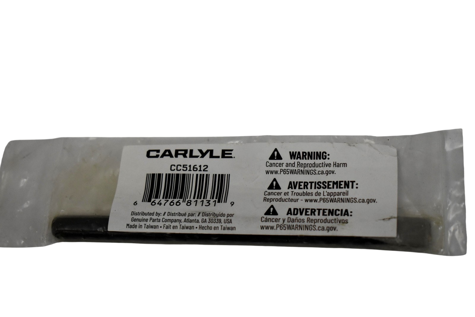 Carlyle CC51612 Cold Chisel Steel Hand Tool Black New Sealed Bag Automotive