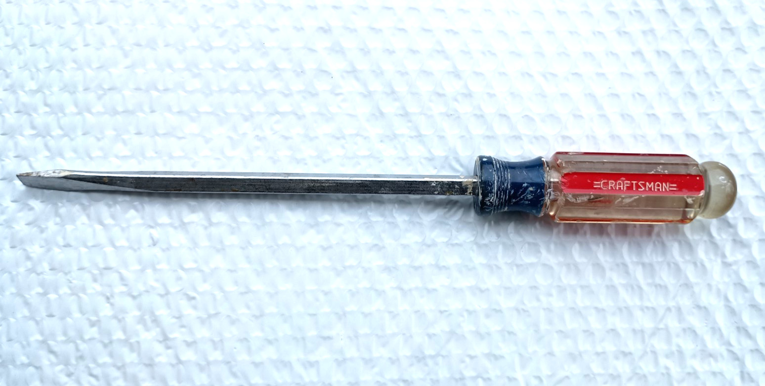 CRAFTSMAN TOOLS USA 41587, SCREWDRIVER, 5/16″ FLAT/SLOTTED BLADE, 11.5″ LONG.