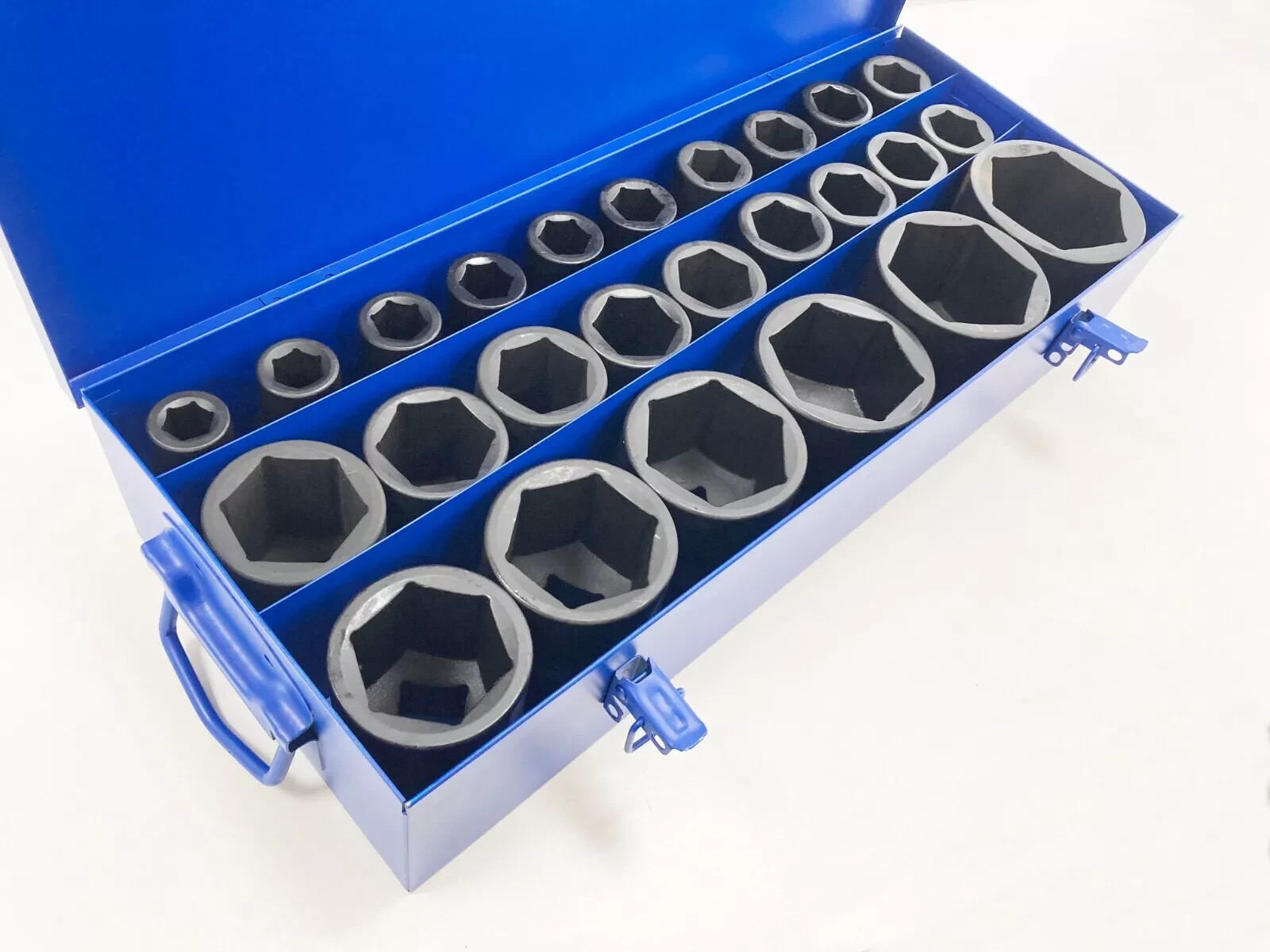 1″ Deep Impact Socket Set Sockets from 17mm – 75mm Jumbo Socket Set 25 Piece
