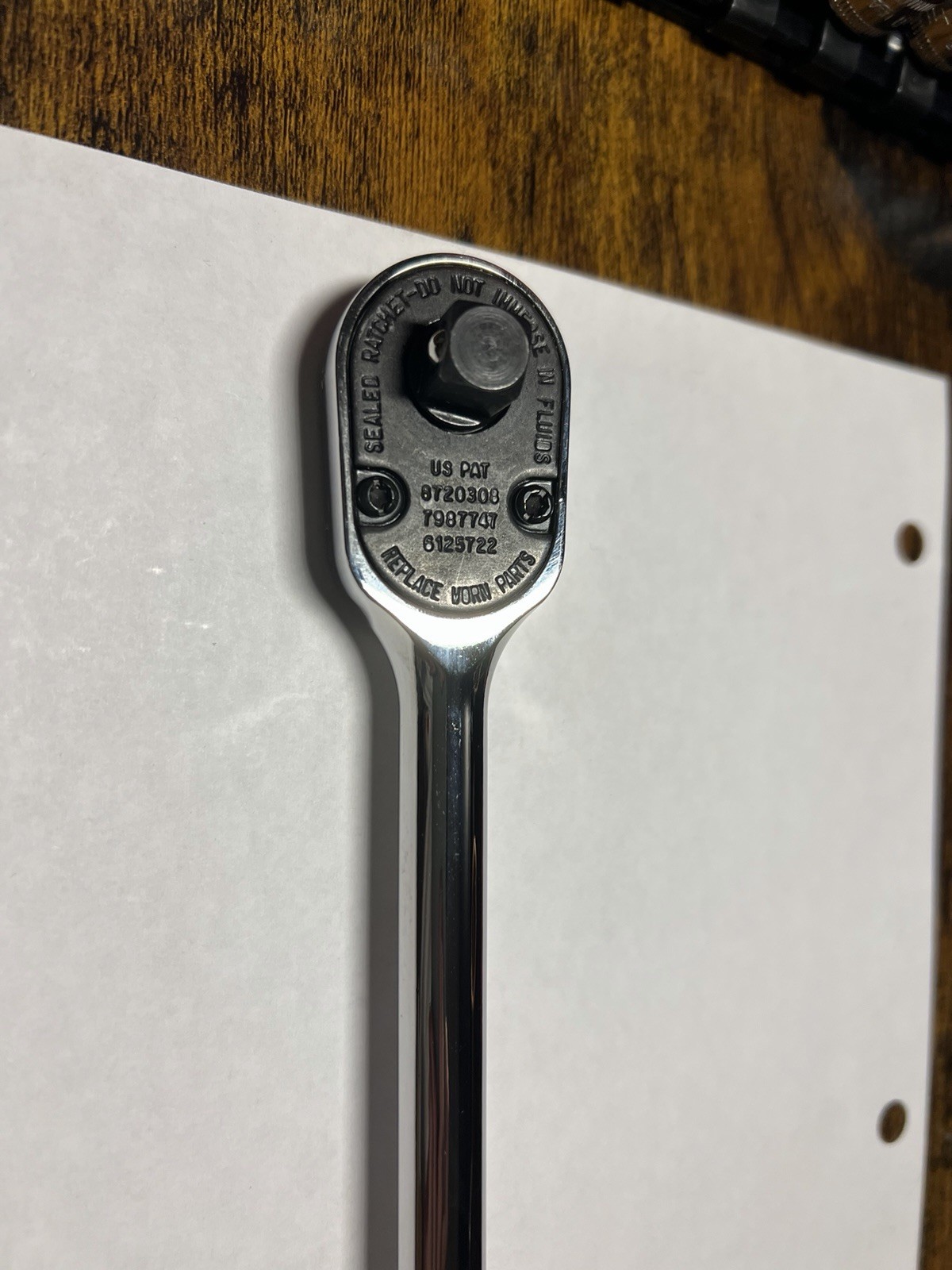 Snap-on Tools USA NEW 3/8″ Drive GREEN Soft Grip LONG Fixed Head Ratchet FHL80G