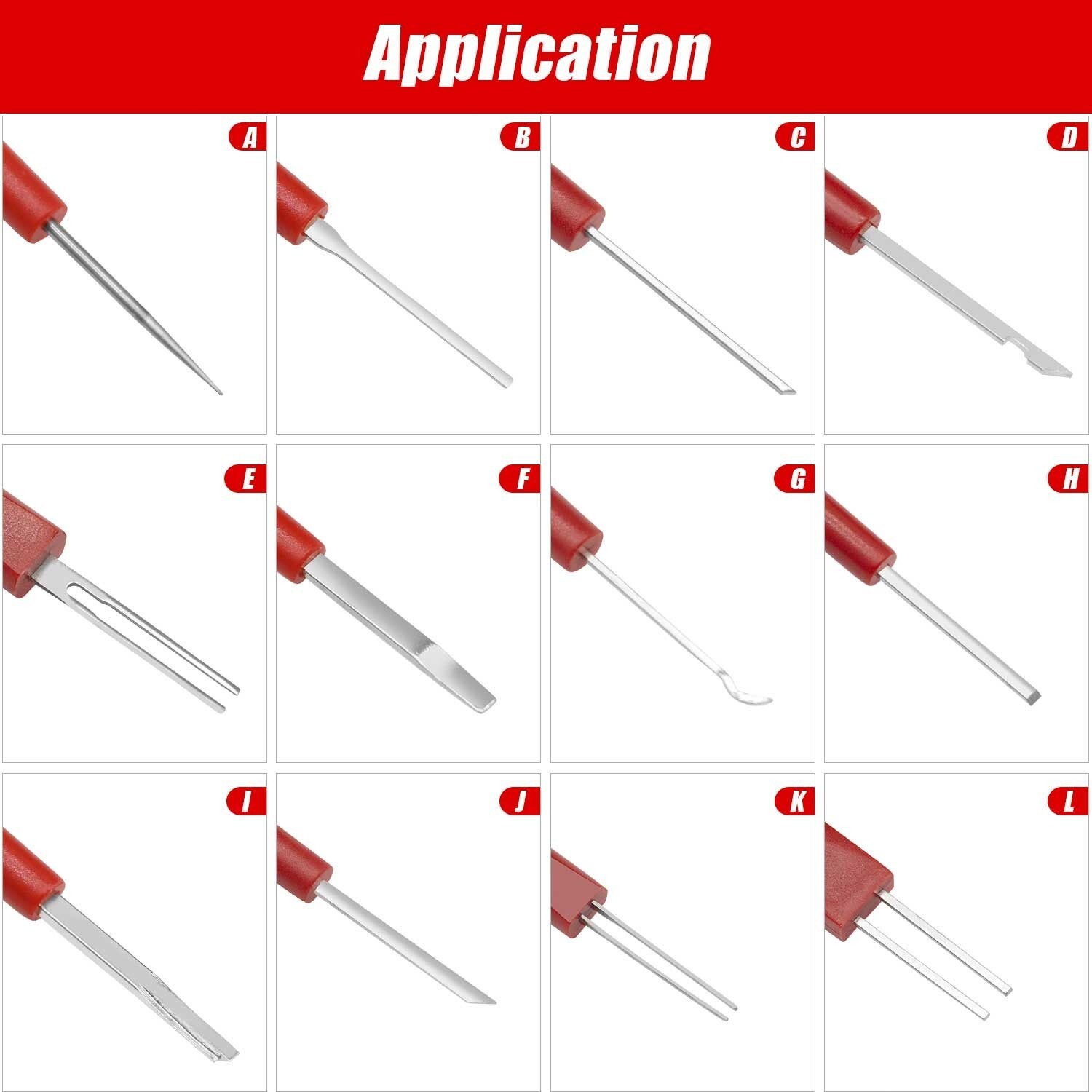 26 Pcs Terminal Removal Tool Kit Vehicle Wire Harness Pin Connector Release Tool