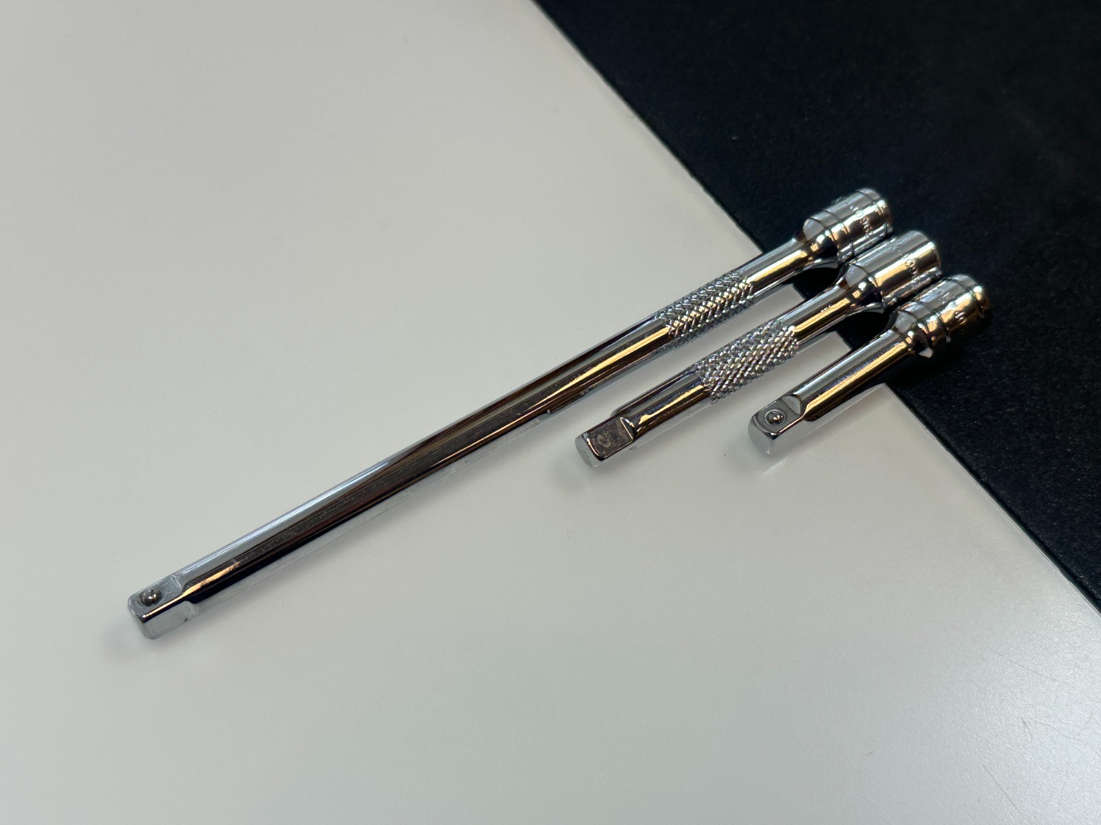 🇺🇸NEW SK Tools USA 3pc 1/4” Drive Knurled Extension Set Lot, 6in., 3in., 2in.