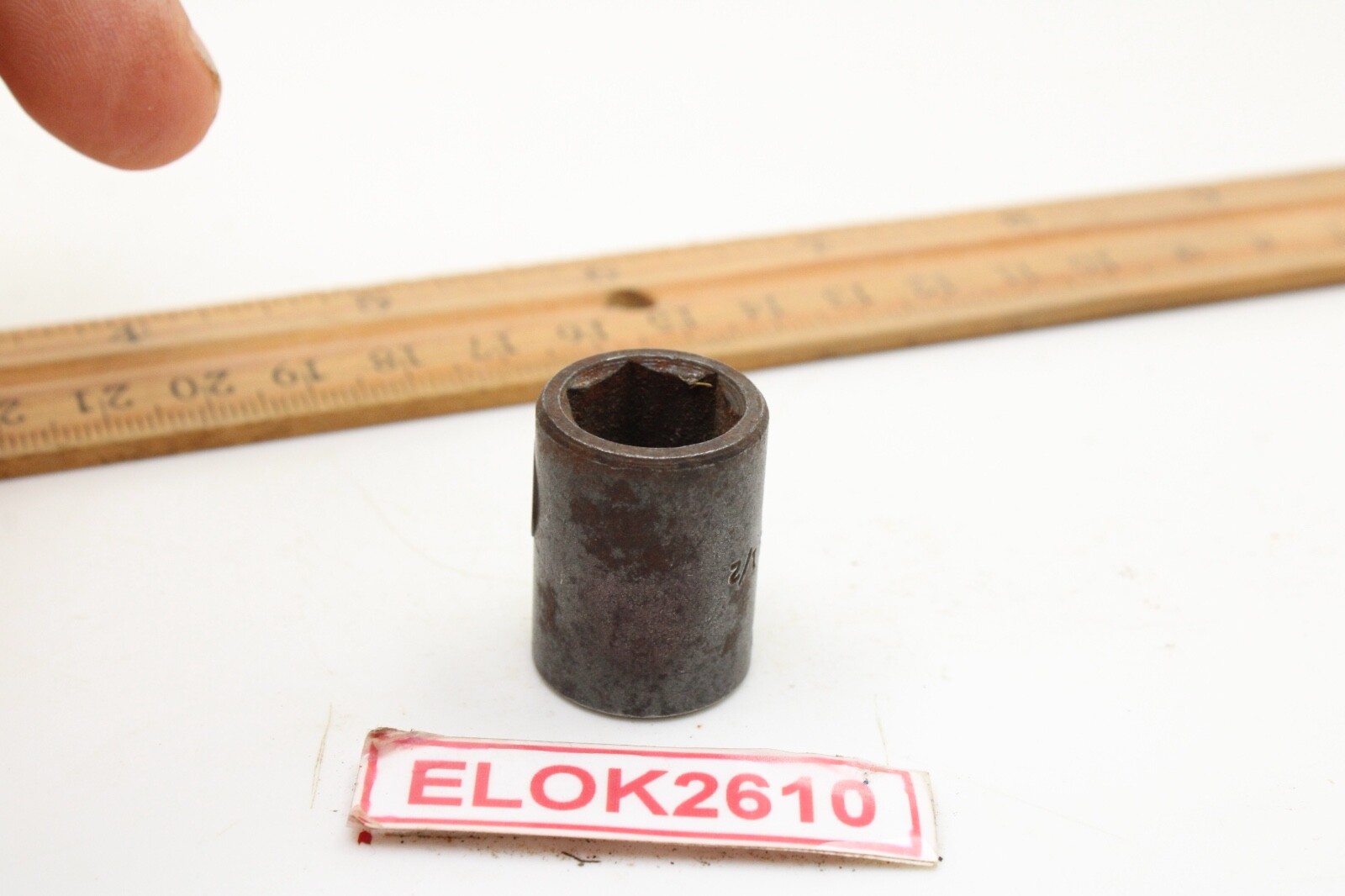 APEX Tools 1116 1/4″ 1/2″ Shallow Impact Socket SAE 6 Point 1″ Long USA