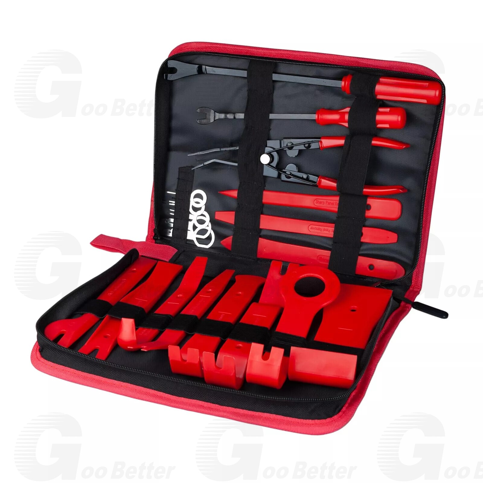 19pcs Car Trim Removal Tool Kit Radio Hand Pry Panel Door Interior Clip Plastic