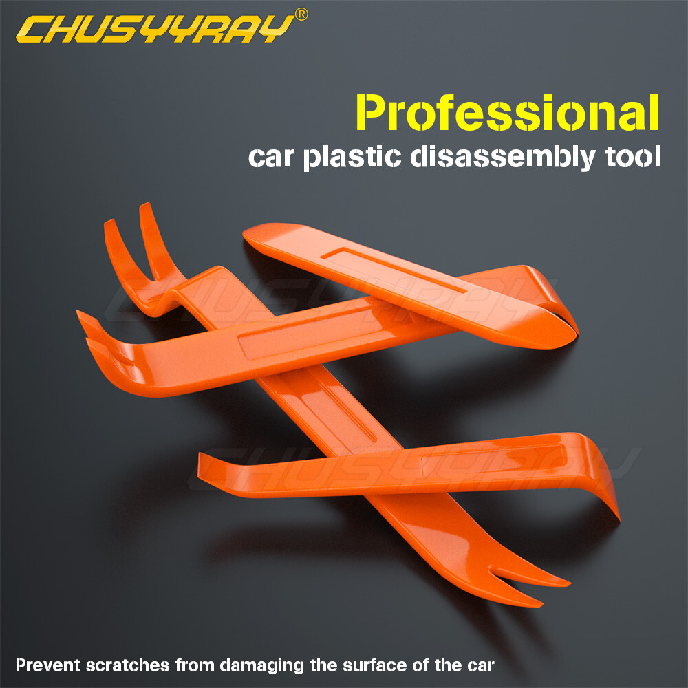 Car Trim Removal Tools 4Pcs Kit Plastic Pry Panel Door Dash Interior Clip Set