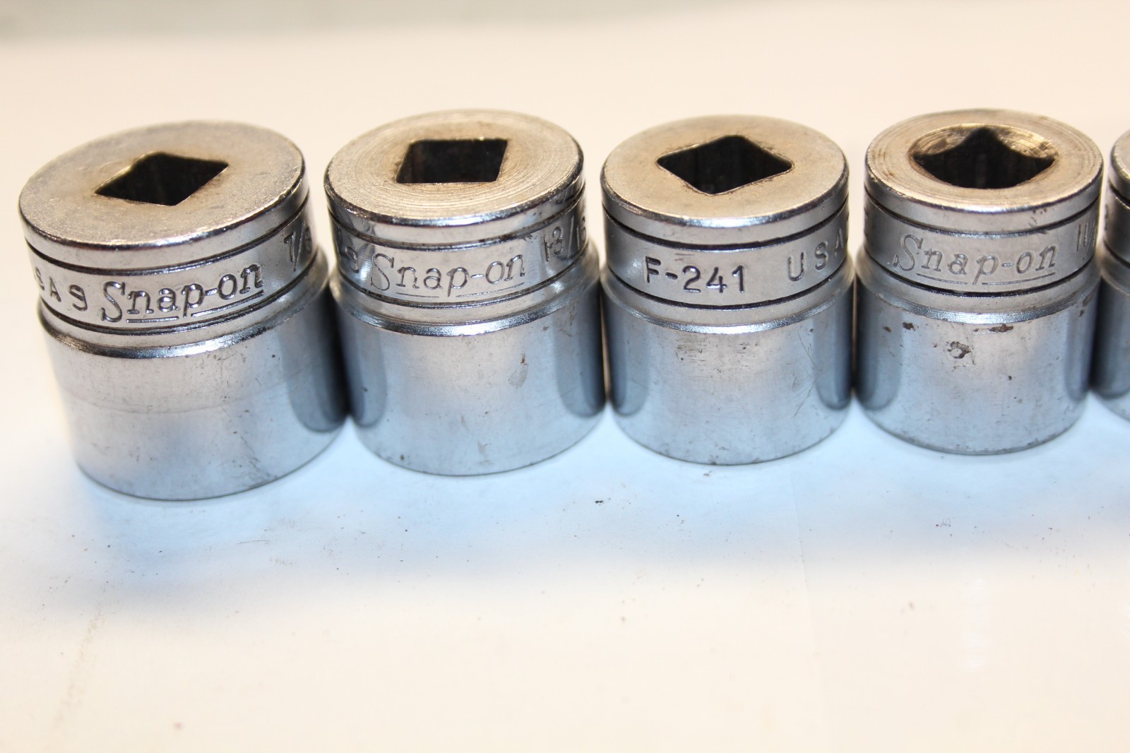 SNAP-ON TOOLS 3/8″ Drive 12-Point SAE Shallow Socket Set (3/8″-7/8″) 10PCS USA