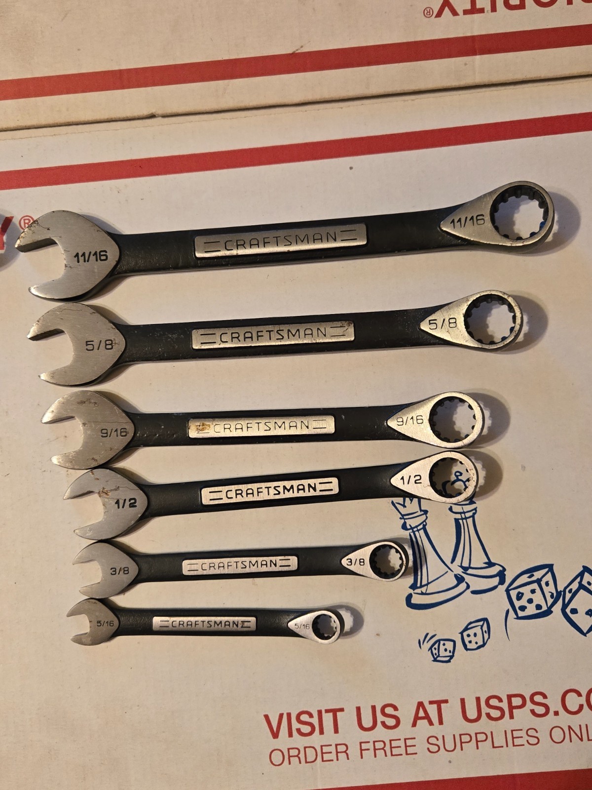 Lot Of 13 Craftsman Spine Wrench 10 – 17 MM 5/16 – 11/16 Metric SAE