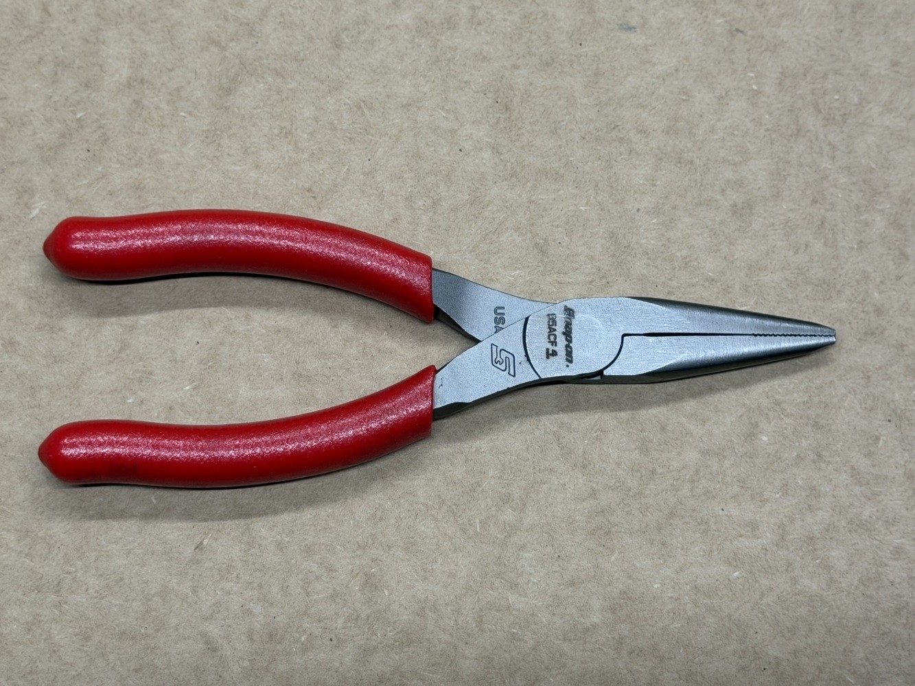Snap-On 95ACF 6″ Talon Grip Needle Nose Pliers Red (1115396)