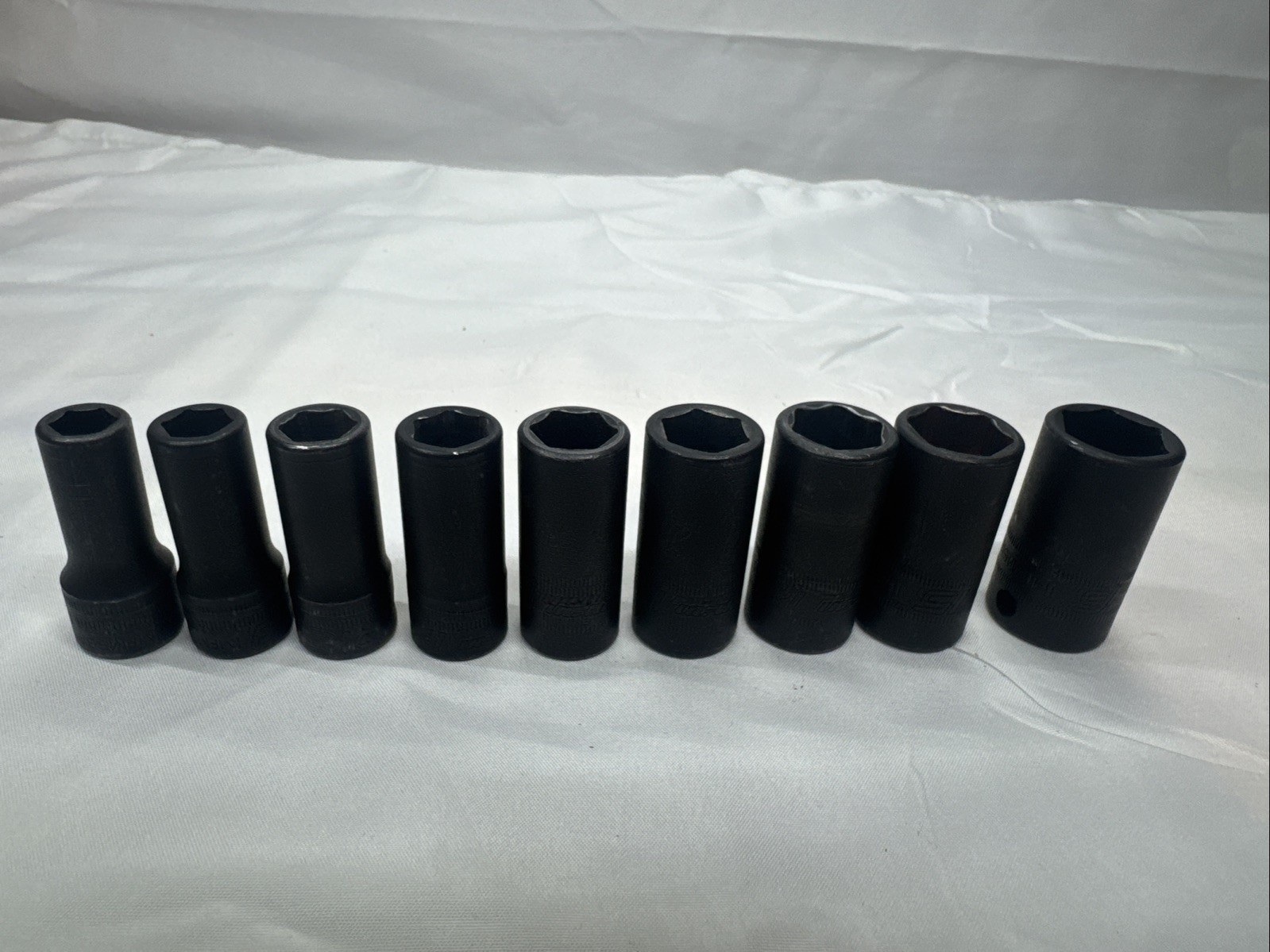 Snap-On 12PC 3/8″ Drive 6PT Metric Deep Impact Socket Set (8-16mm) USA🇺🇸