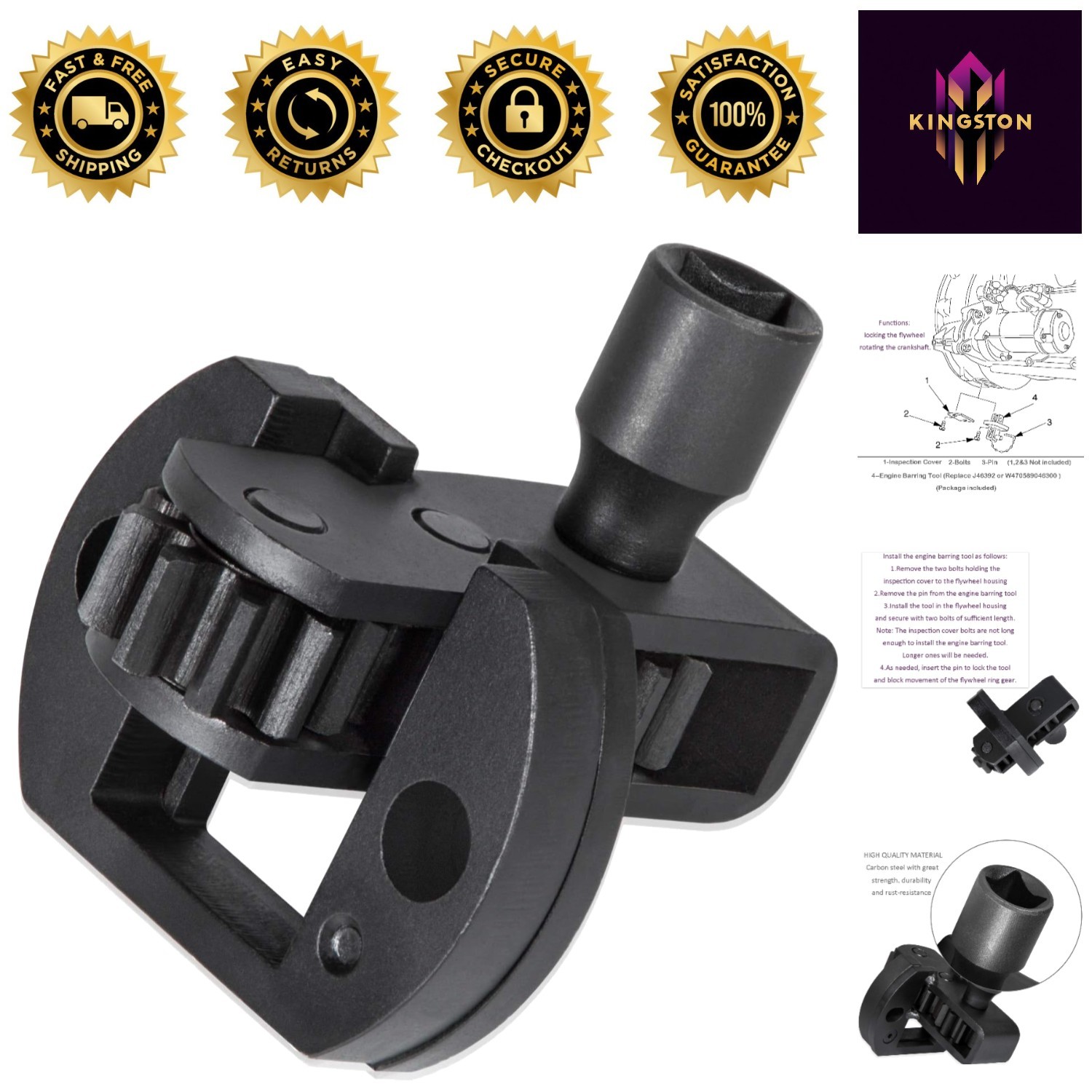 Engine Barring Tool – Replacement for J-46392 & W904589046300 for Diesel Engines