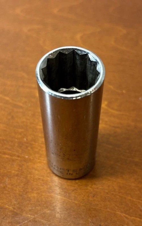 Vintage Craftsman USA 3/8” Drive Deep Well Socket SAE 11/16 EE 43316 Great Con.