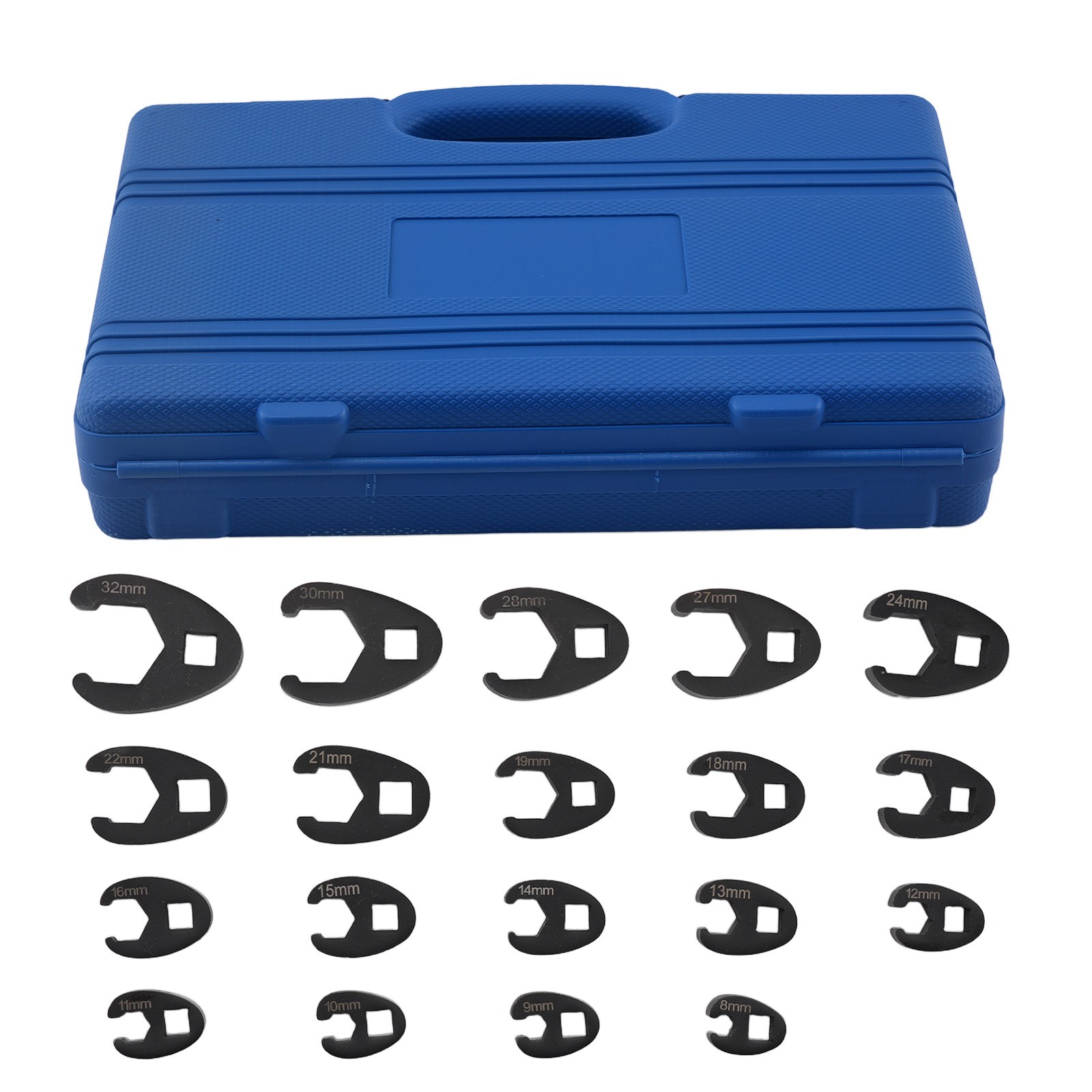 19X Crows foot Wrench Set 1/2″ and 3/8” Drive Flare Nut Crowfoot Wrench Set