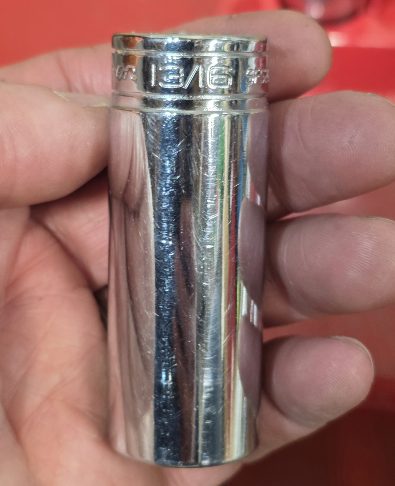 Snap-on 3/8″ Dr SAE 11pc Socket Set 1/4 5/16 3/8-7/8″ 6pt 211SFSYMagnetic Tray