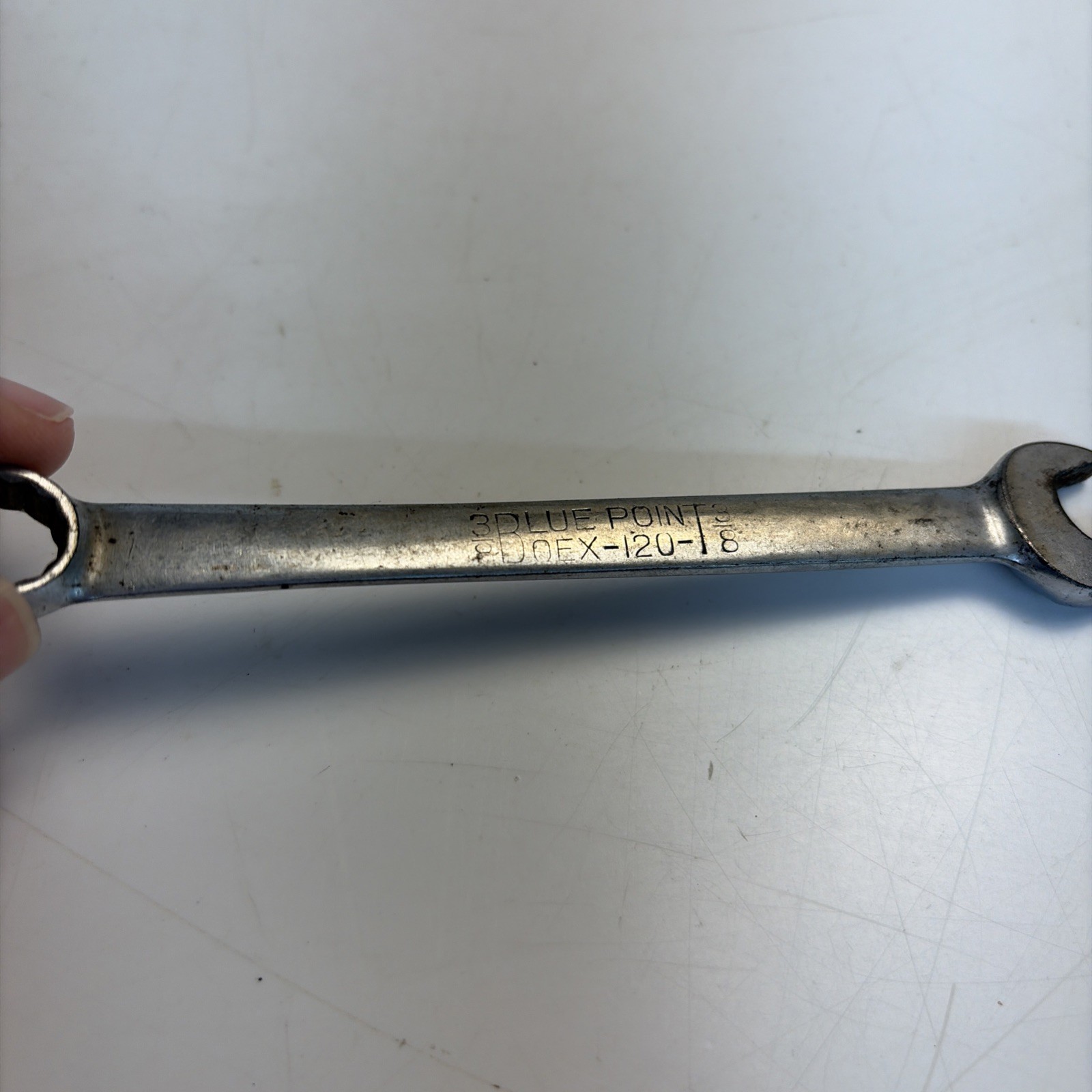 Vintage Blue Point OEX 120 3/8 Combination Wrench Open Box End USA