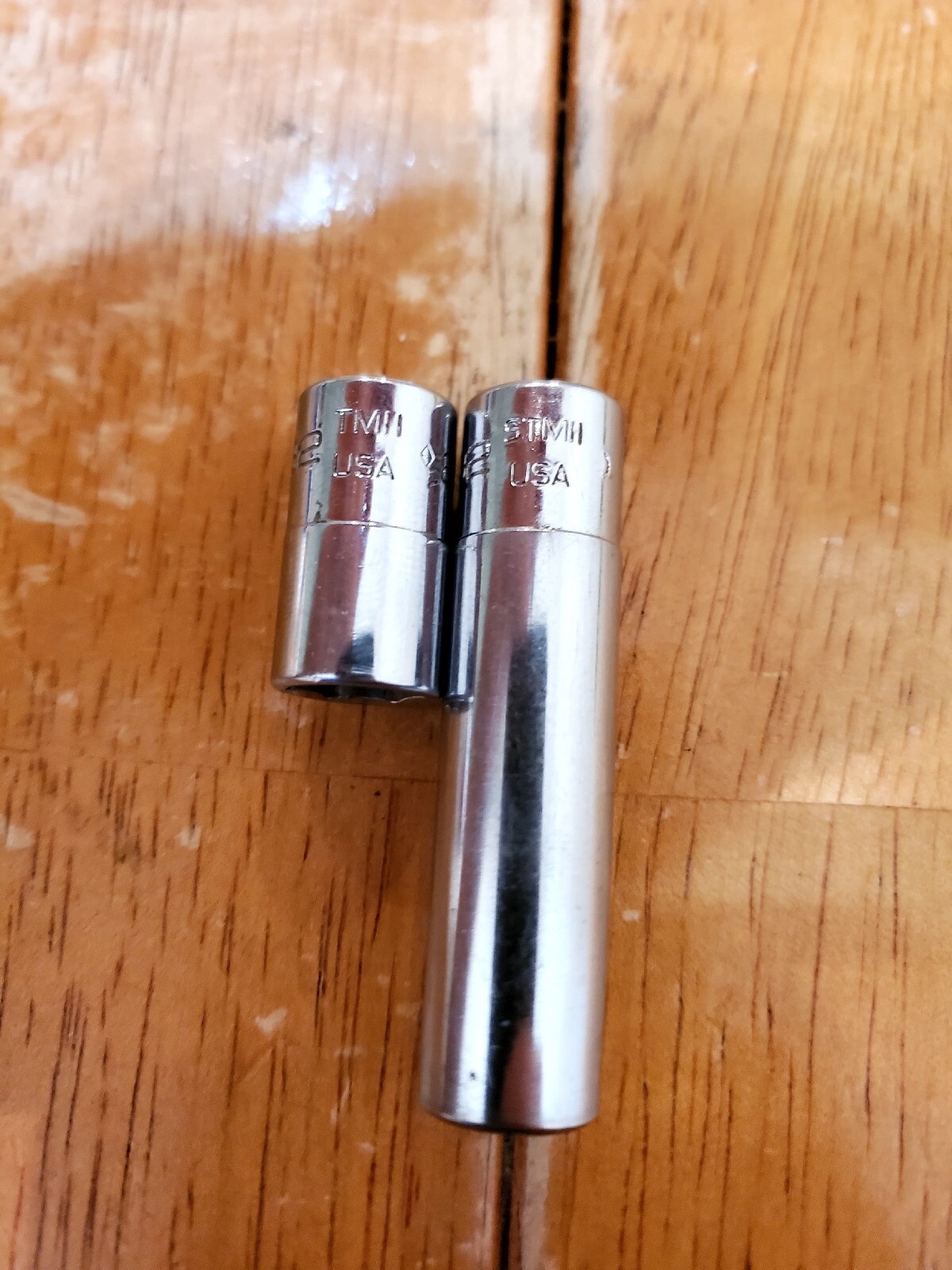 Snap On 1/4 Drive 11/32 6PT Shallow Deep Sockets Lot Of 2