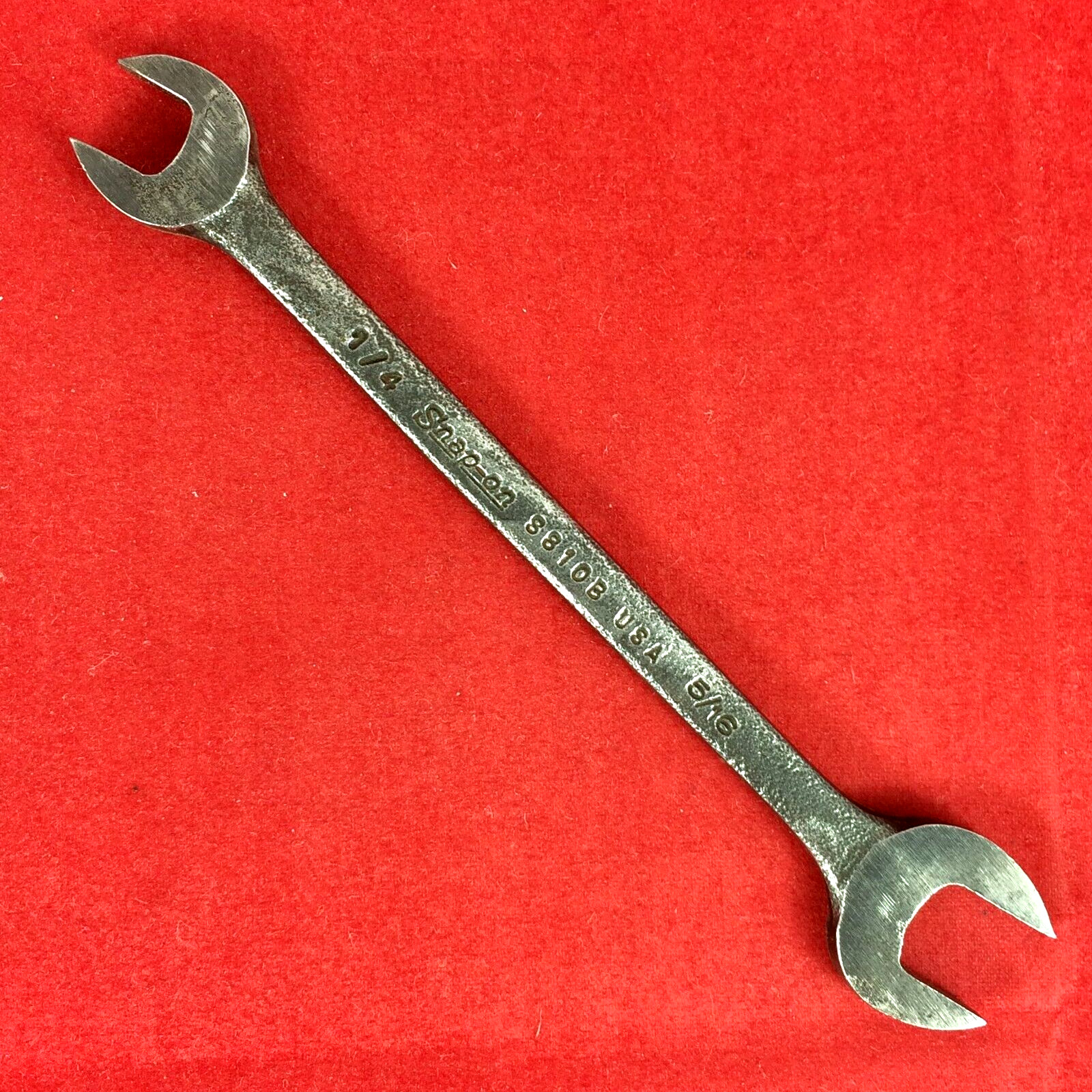 Snap-on 1/4″ x 5/16″ S810B Black Industrial Finish Open-end Wrench