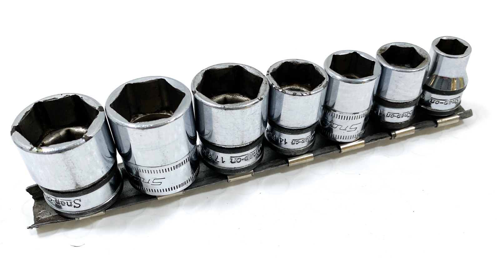 SNAP ON 7 PC SOCKET SET 3/8″ DR FSM191 FSM181 FSM171 FSM141 FSM131 FSM121 FSM91
