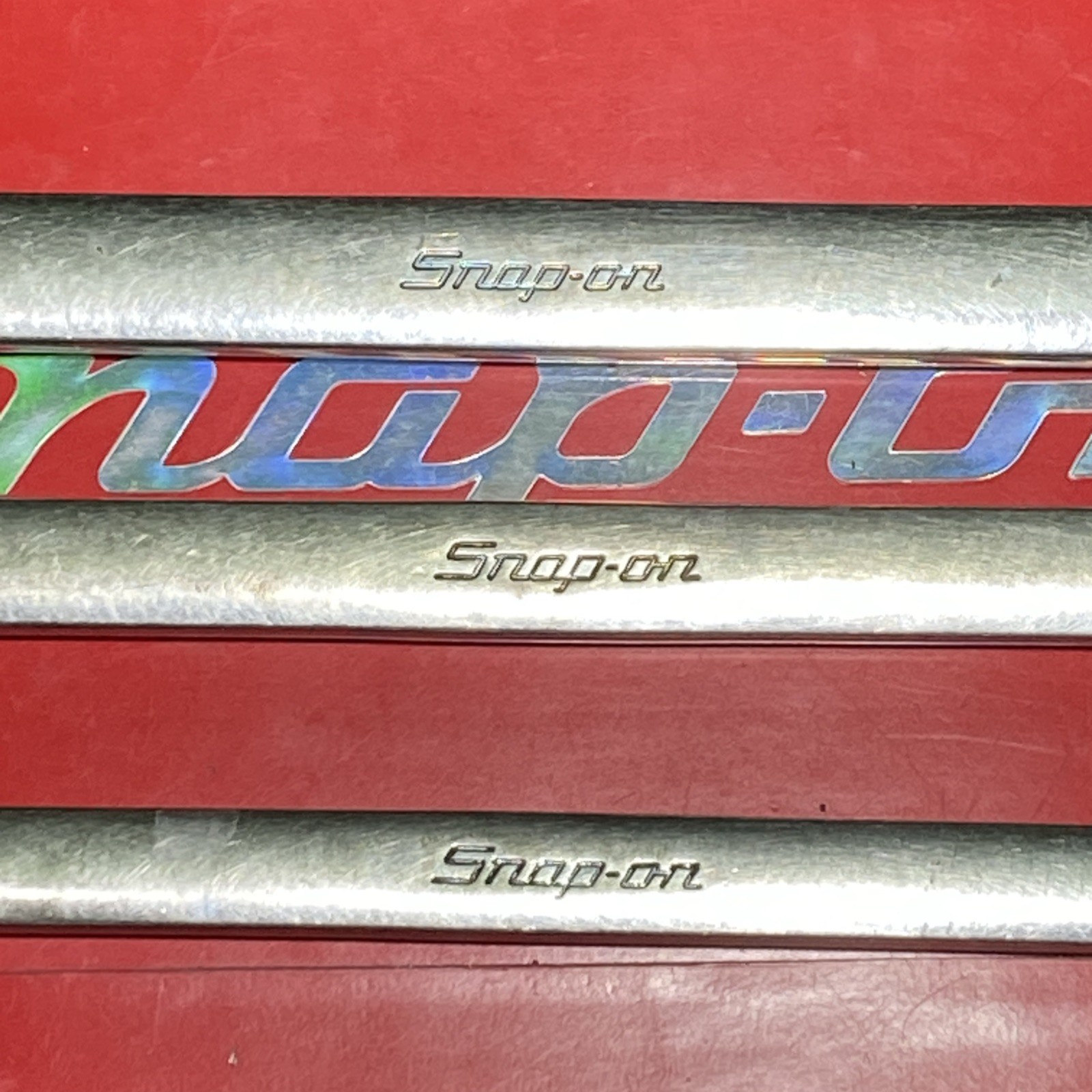 Vintage Snap-On USA 6pc SAE OEX30A, 26, 22, 20, 18, 16 Comb. Wrench Set 12 Point