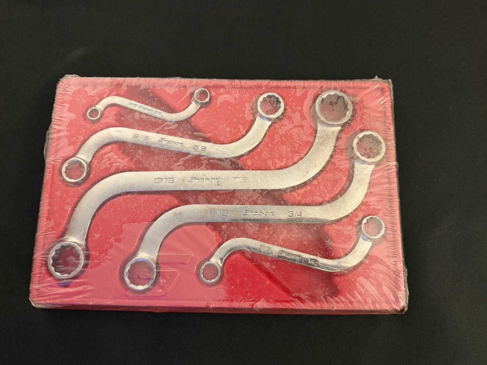 New Snap on 5 Pc 12-Point SAE S-Shaped Box Wrench Set 5/16-7/8″ – SBX605